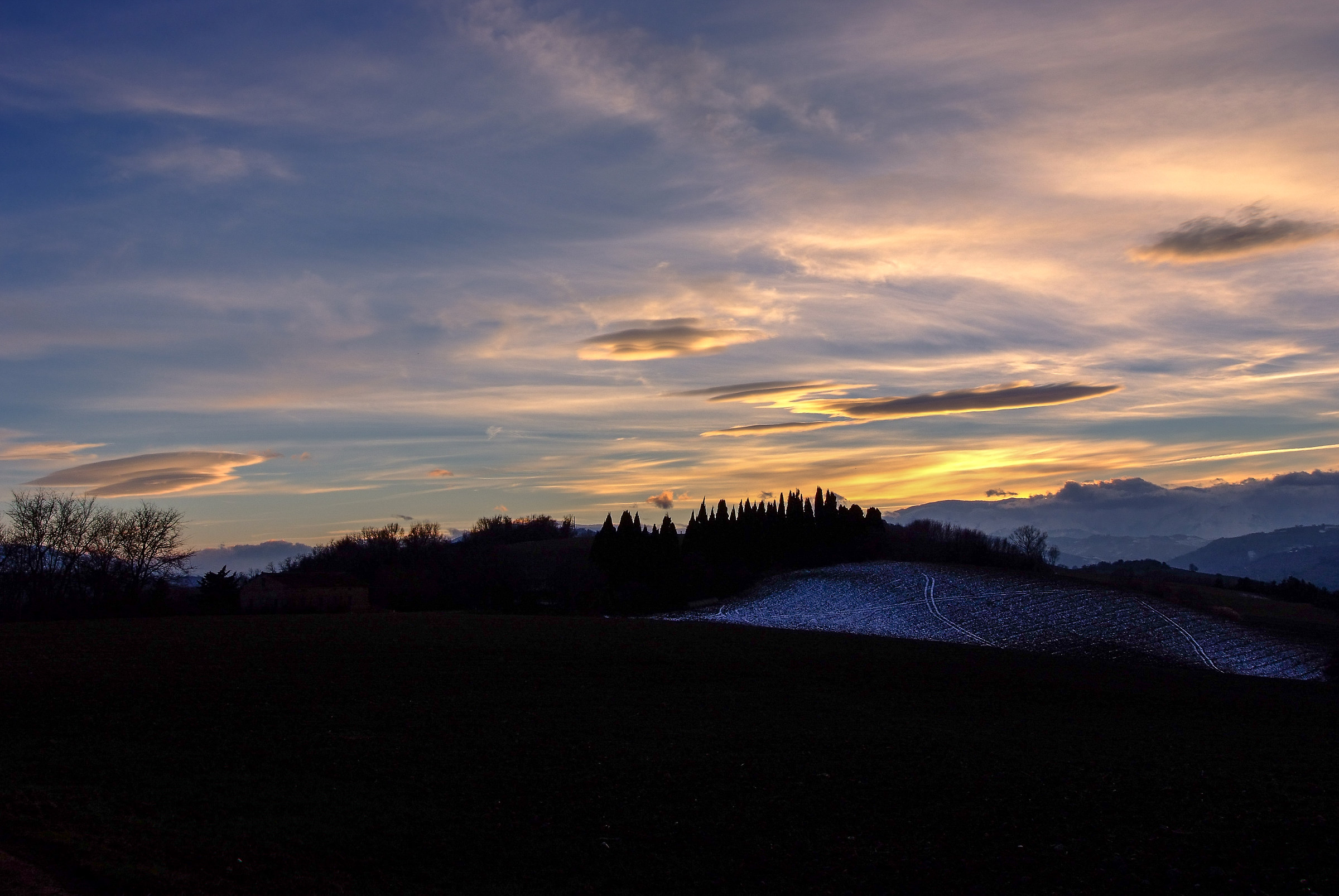 Tramonto dalle colline Marchigiane