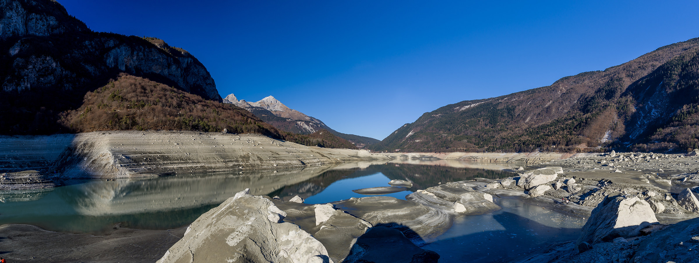 Lake Molveno (tn) drained 2