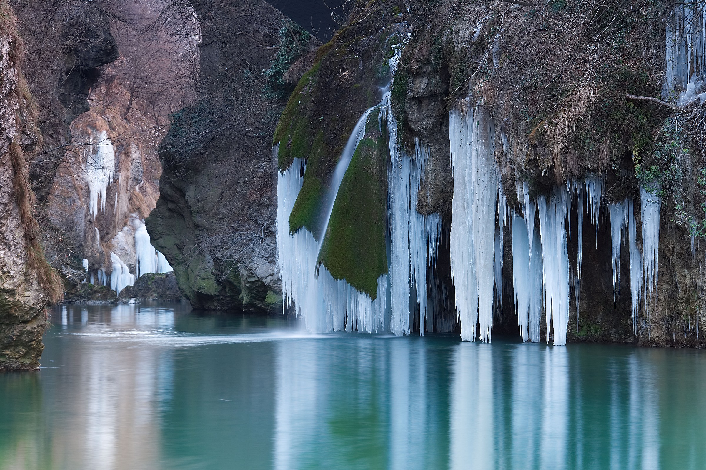 frozen waterfall