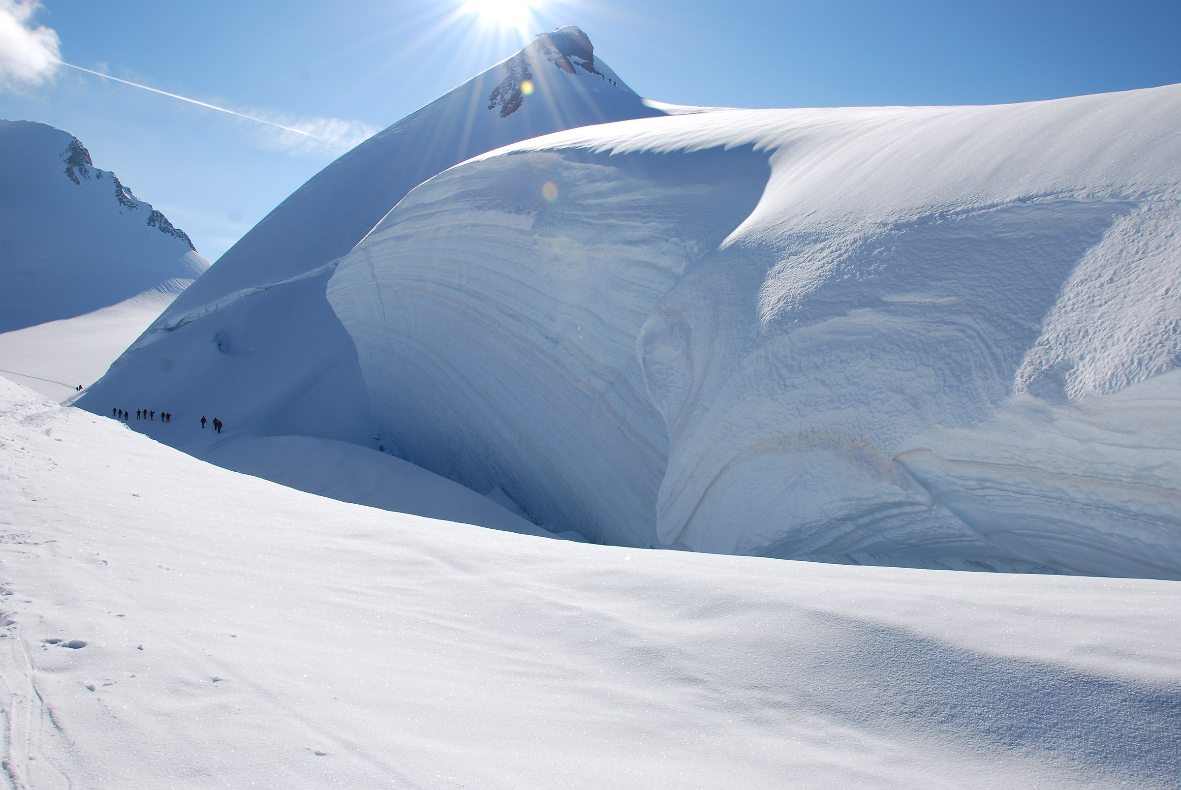 Towards Capanna Margherita
