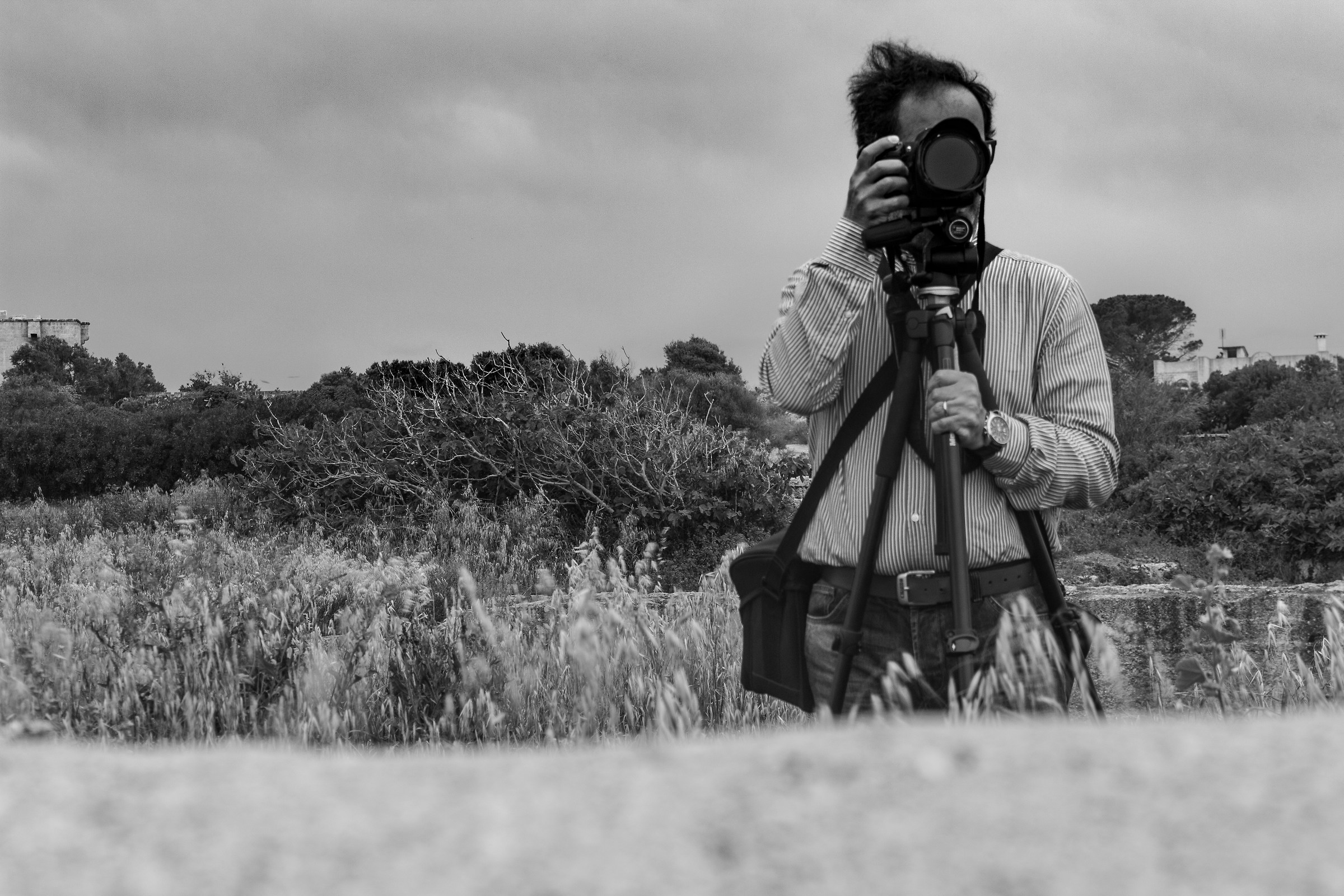 ritratto di paesaggio con amico