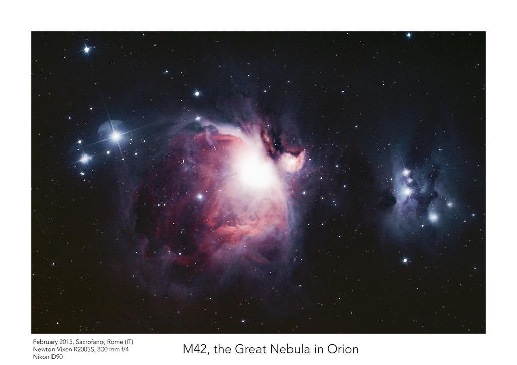 m42, the great nebula in Orion