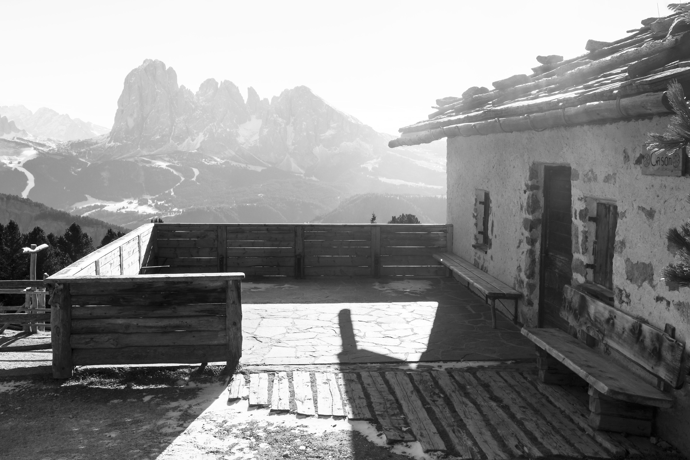 Cason with views of the Sasso Lungo