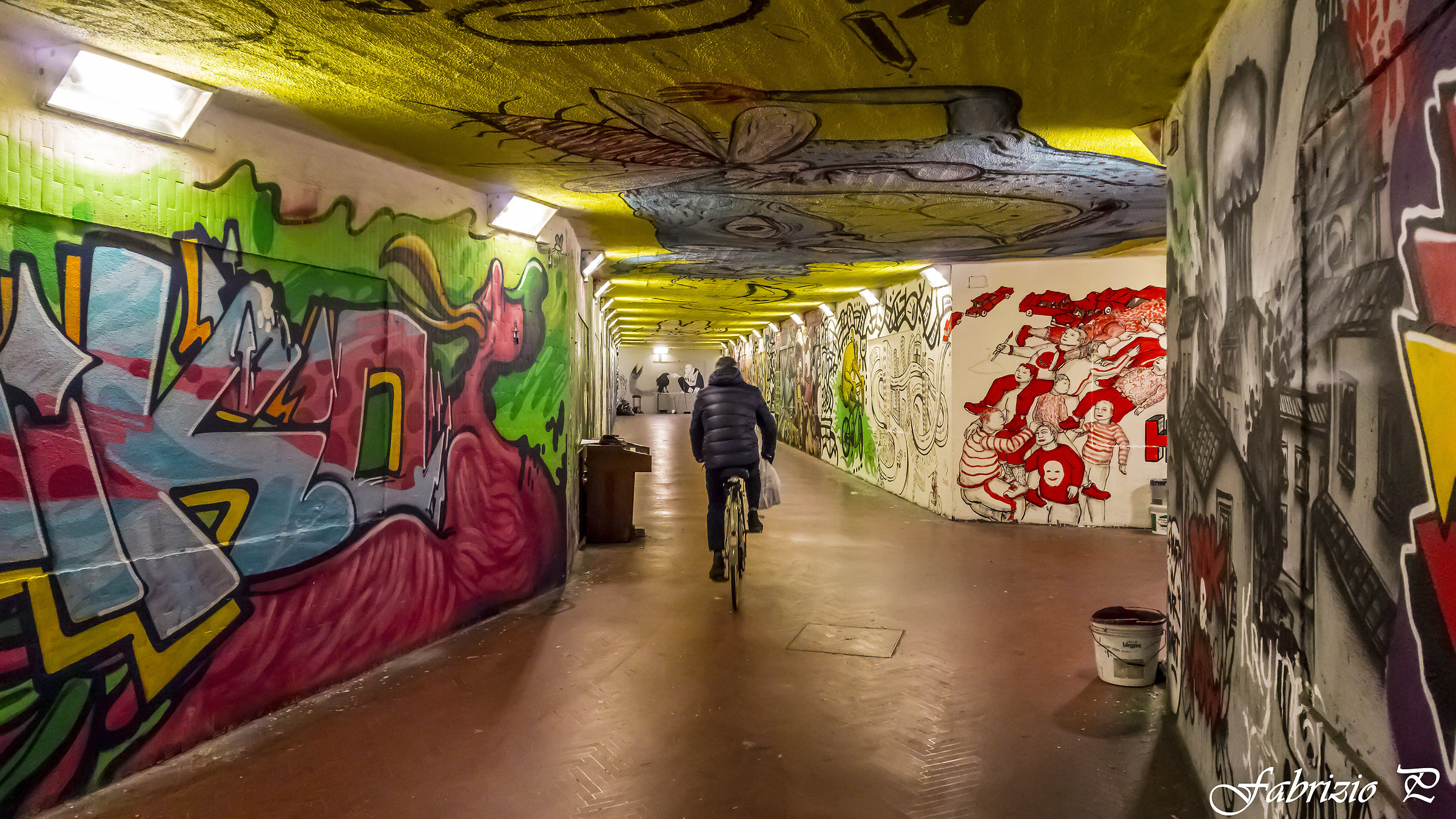 A race between the graffiti ....