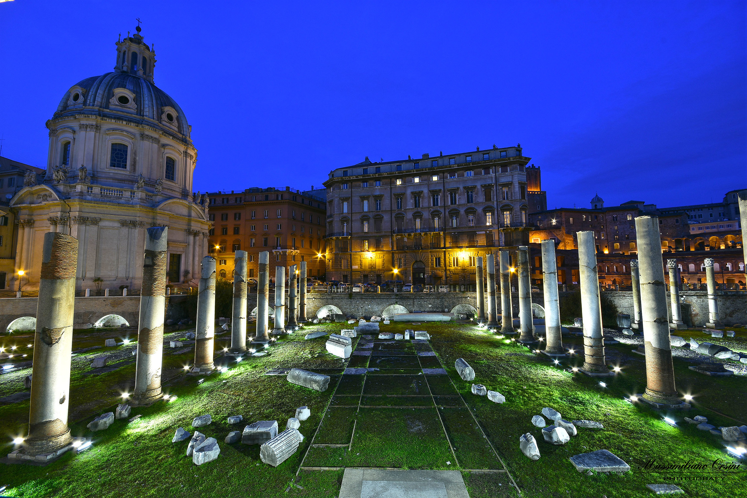 Fori Imperiali at the blue hour