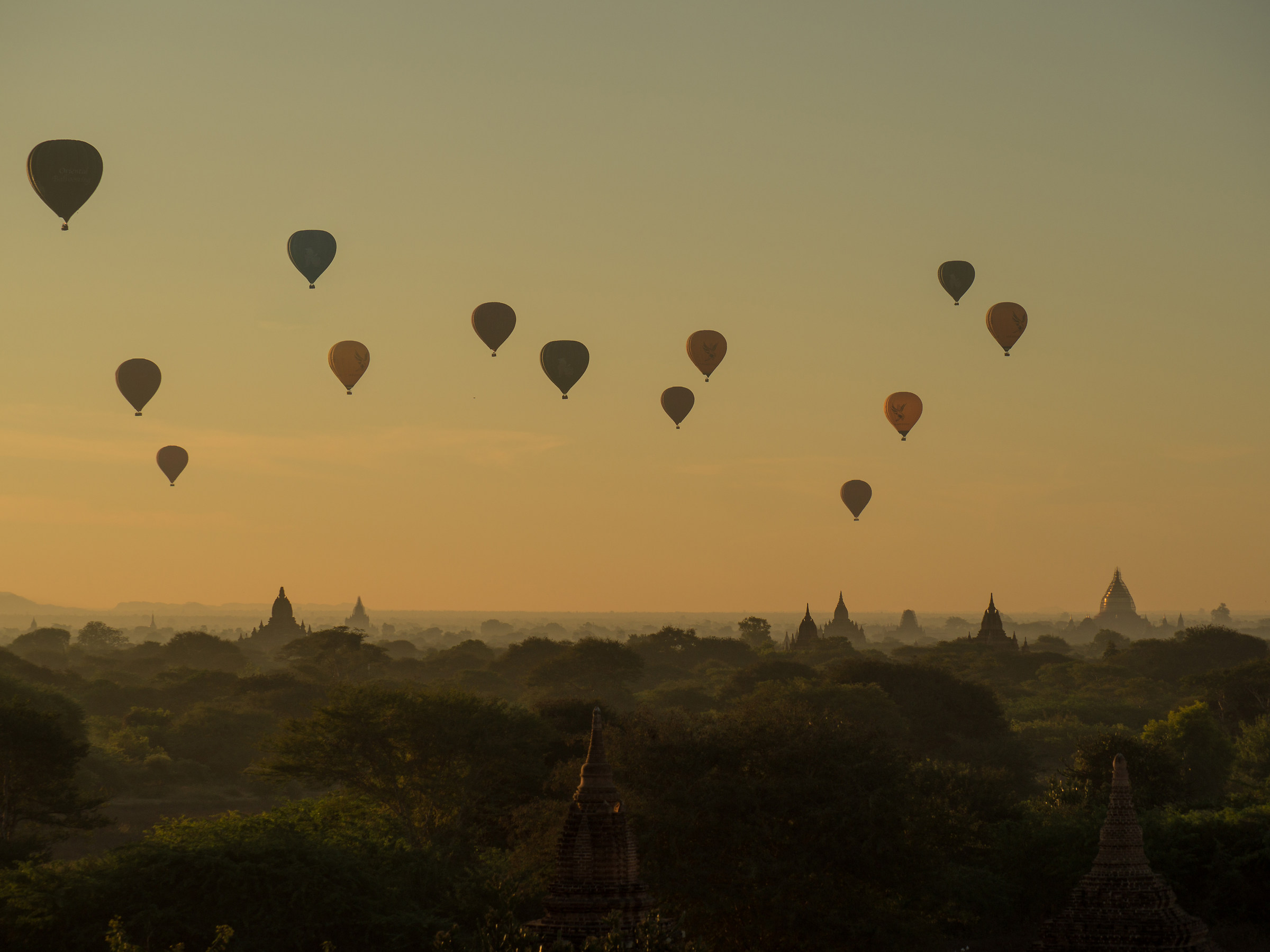 Sunrise over Bagan, Myanmar