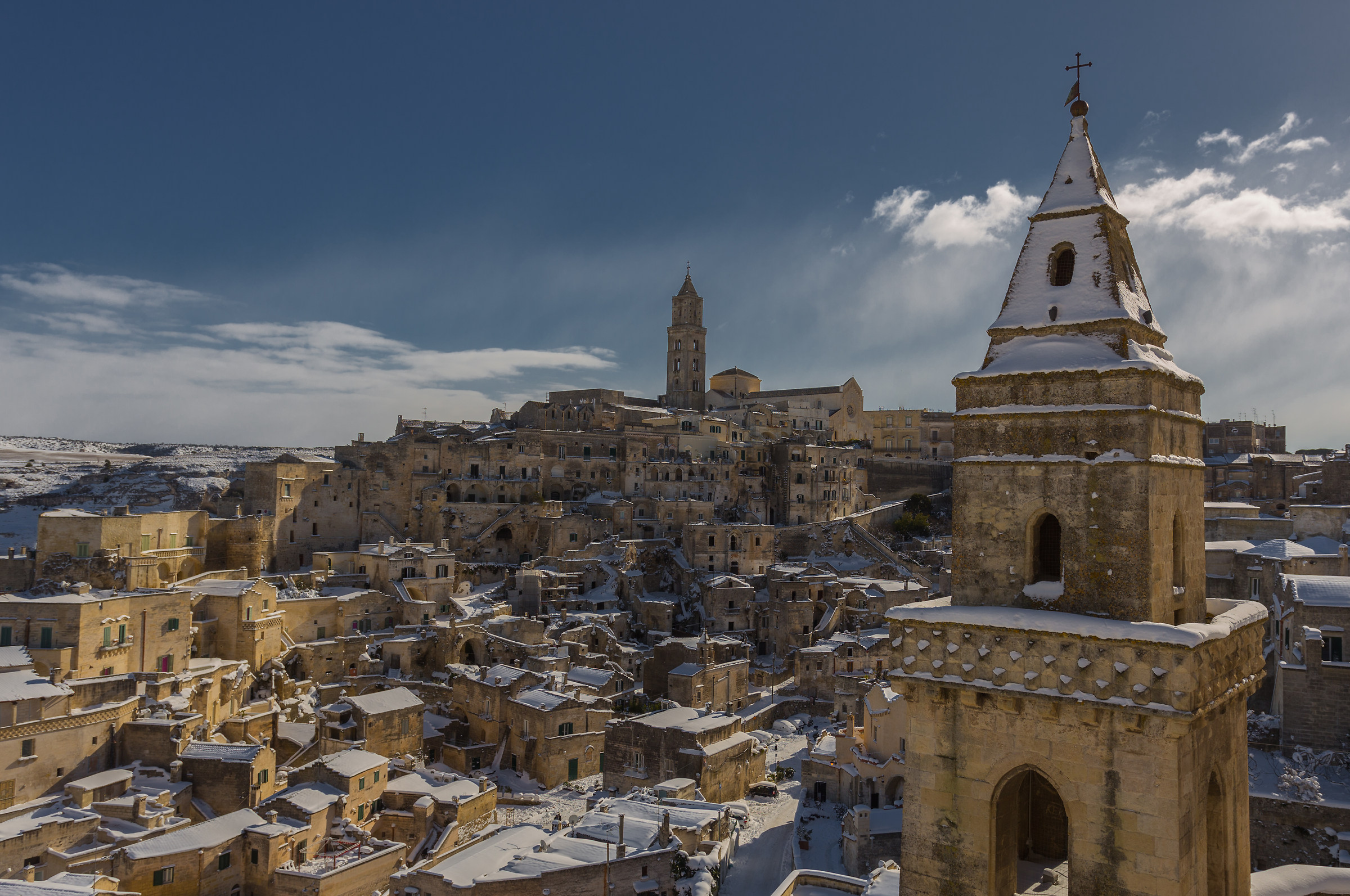 Matera imbiancata