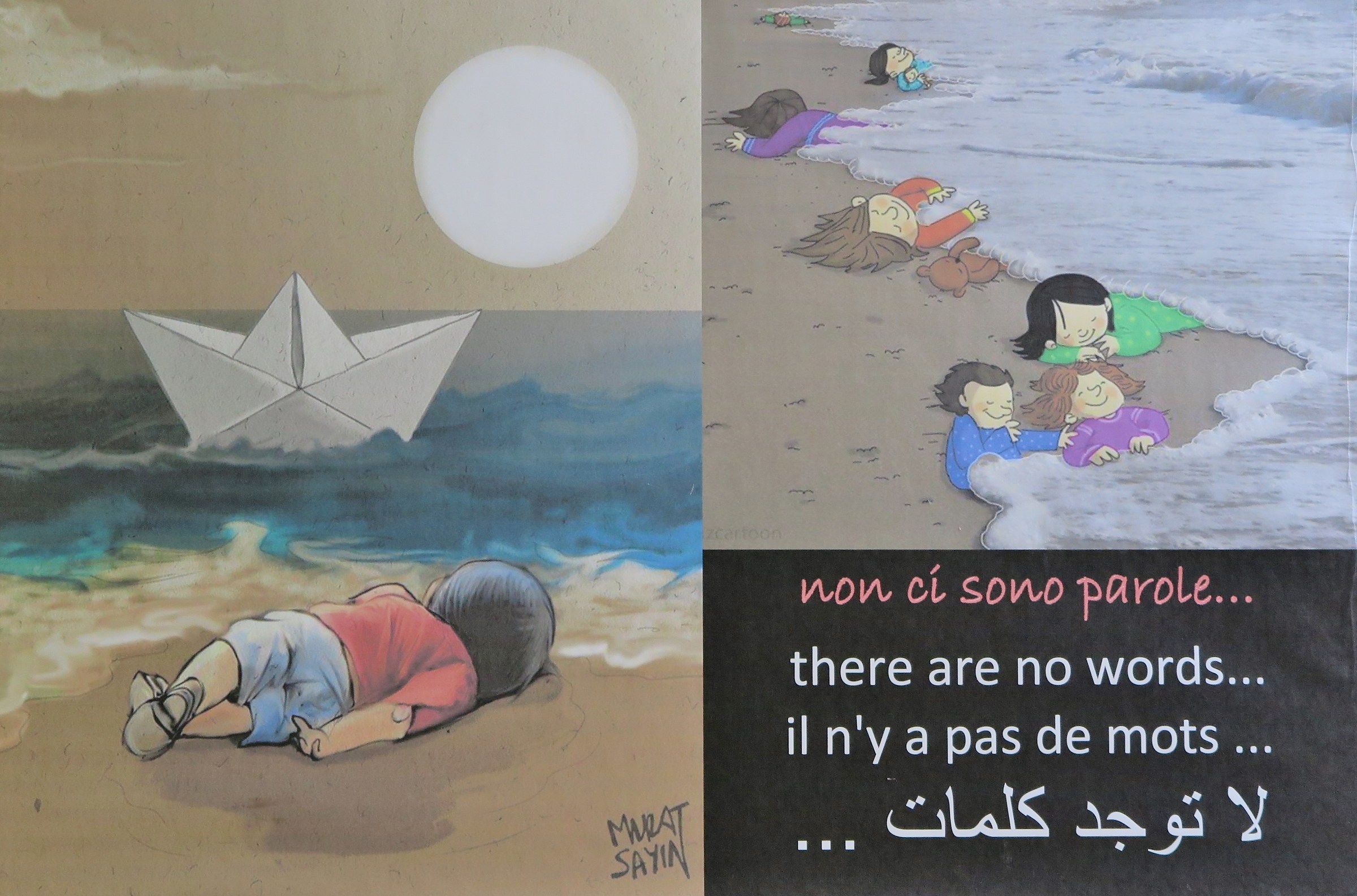 of children drawing.