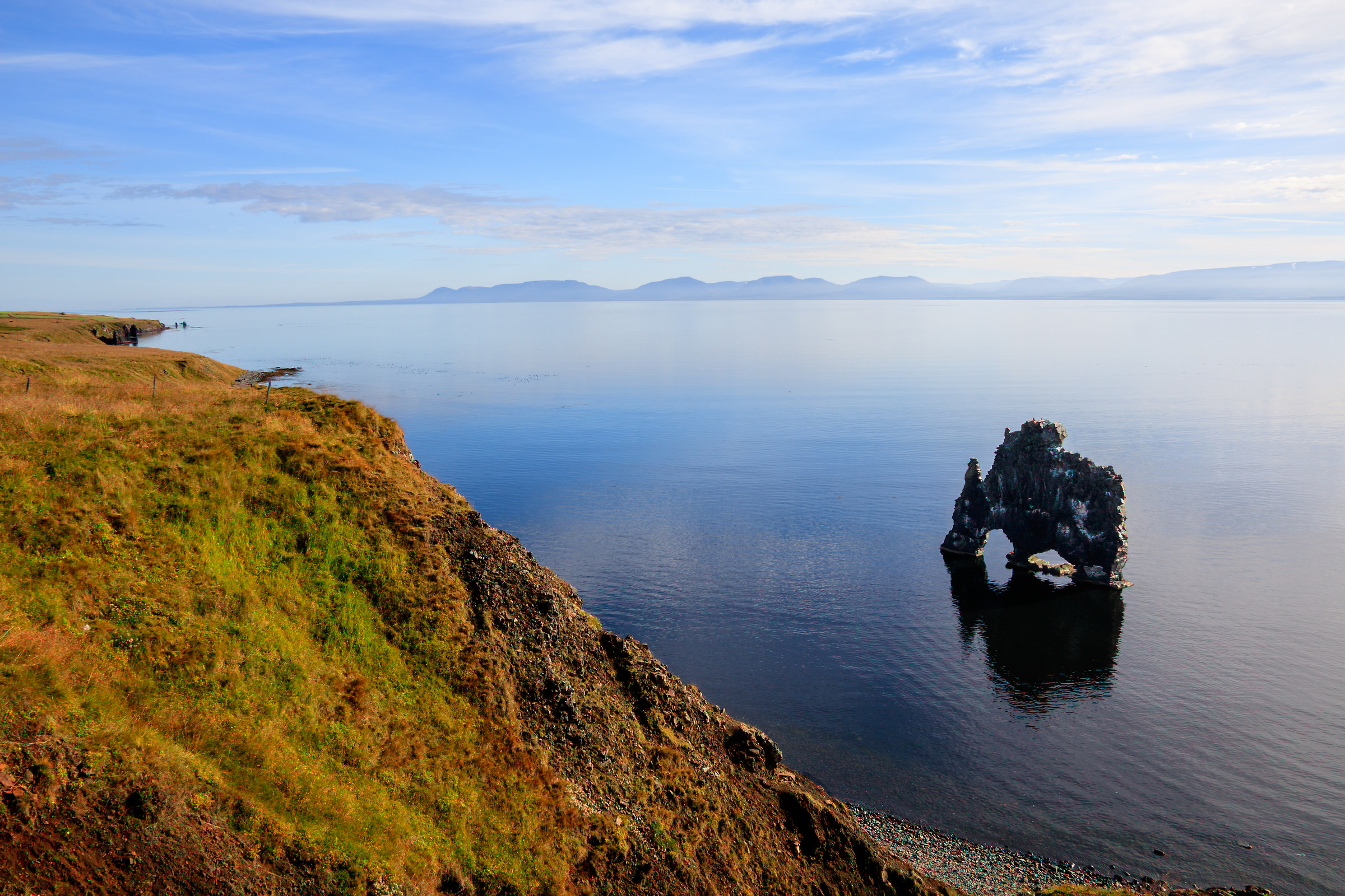 Il Faraglione Hvitserkur da un'altra prospettiva
