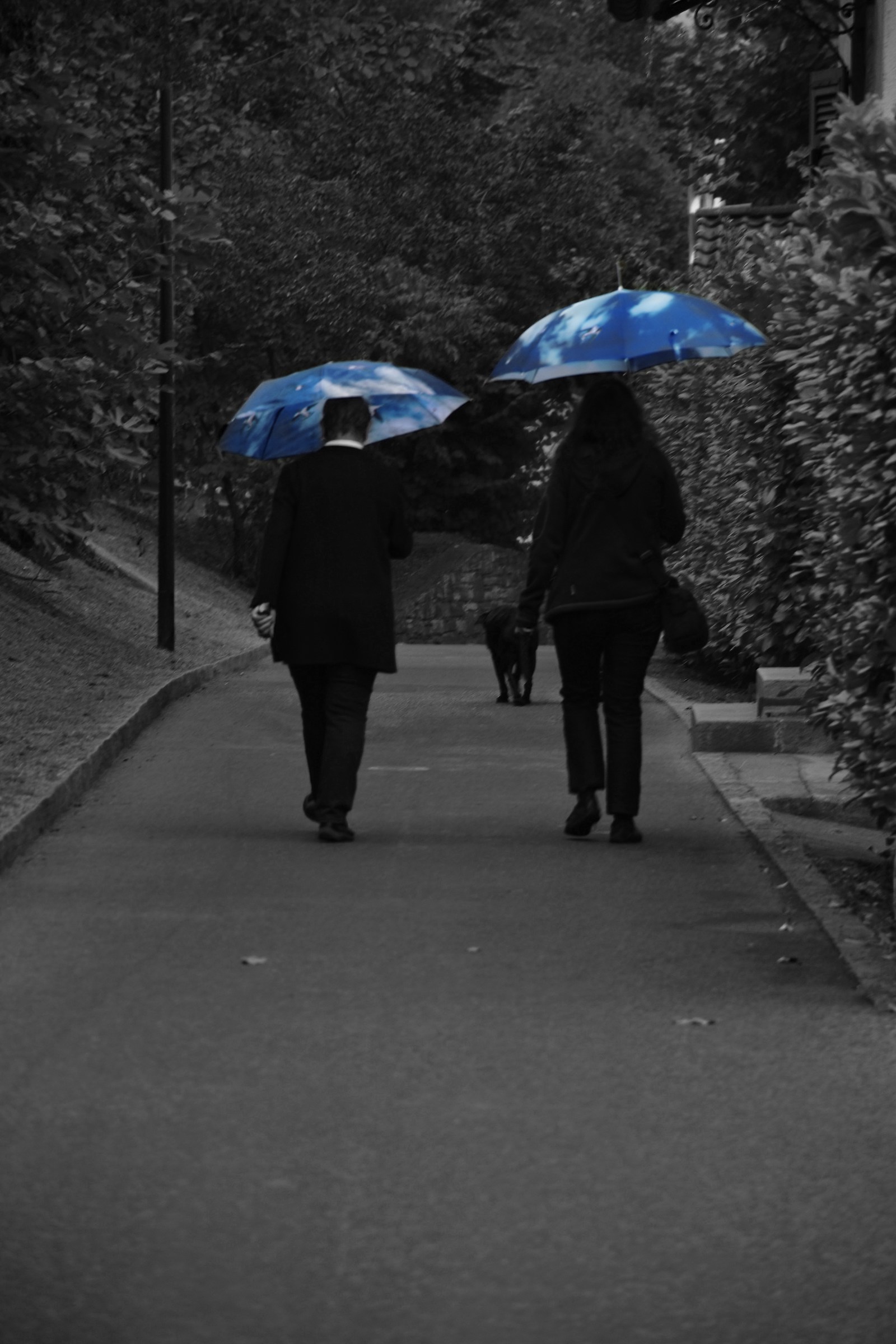 Il cielo è blu sopra le nuvole