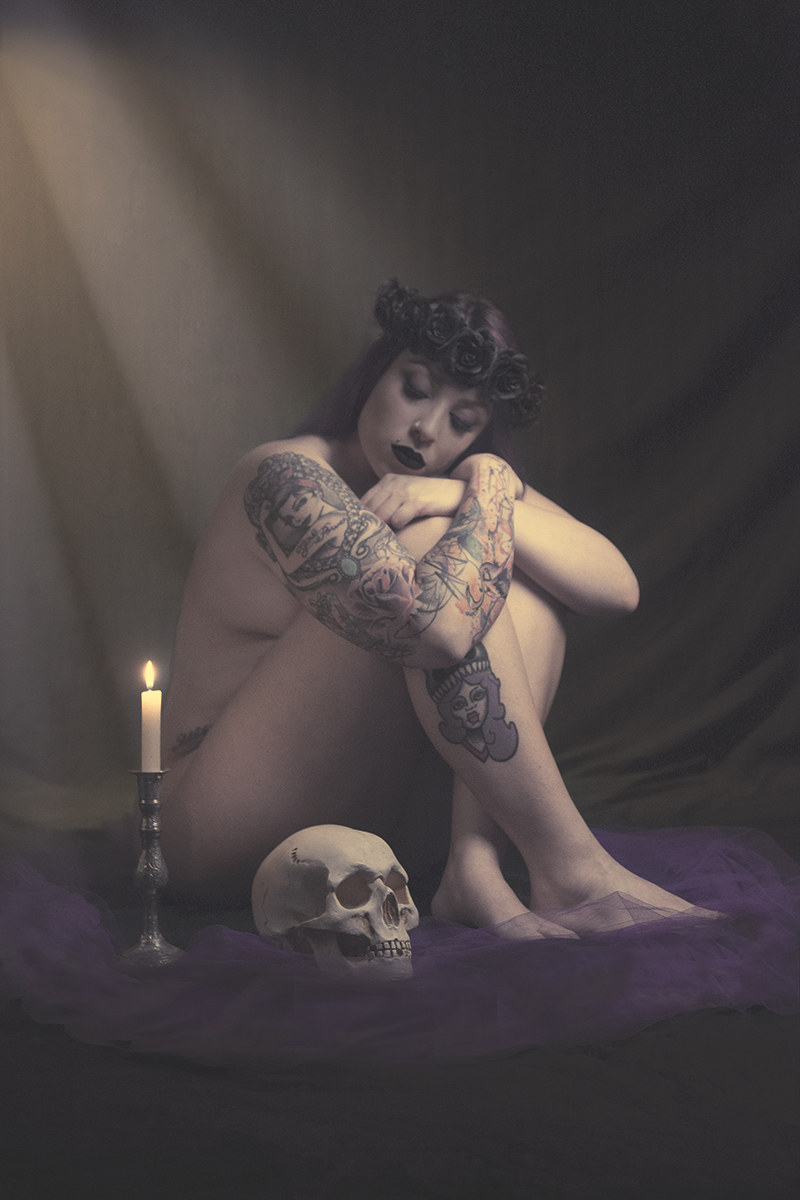 Virginia and the skull