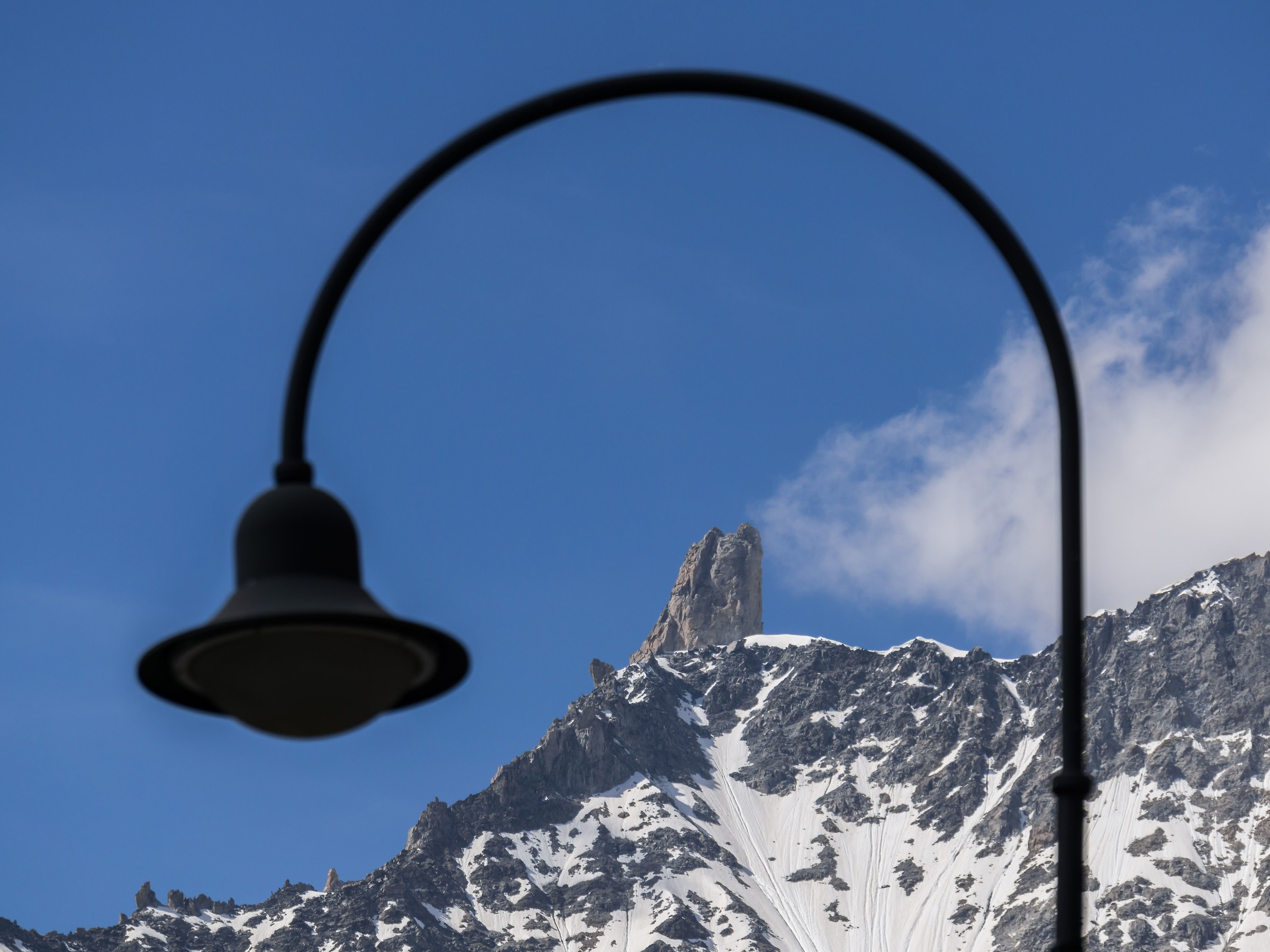 Dente del Gigante seen by Courmayeur -