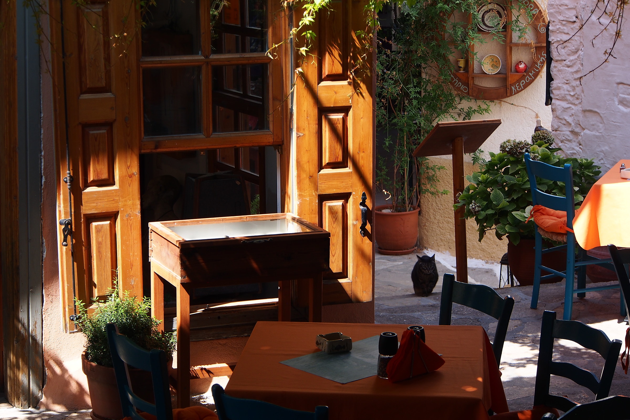 At the restaurant...