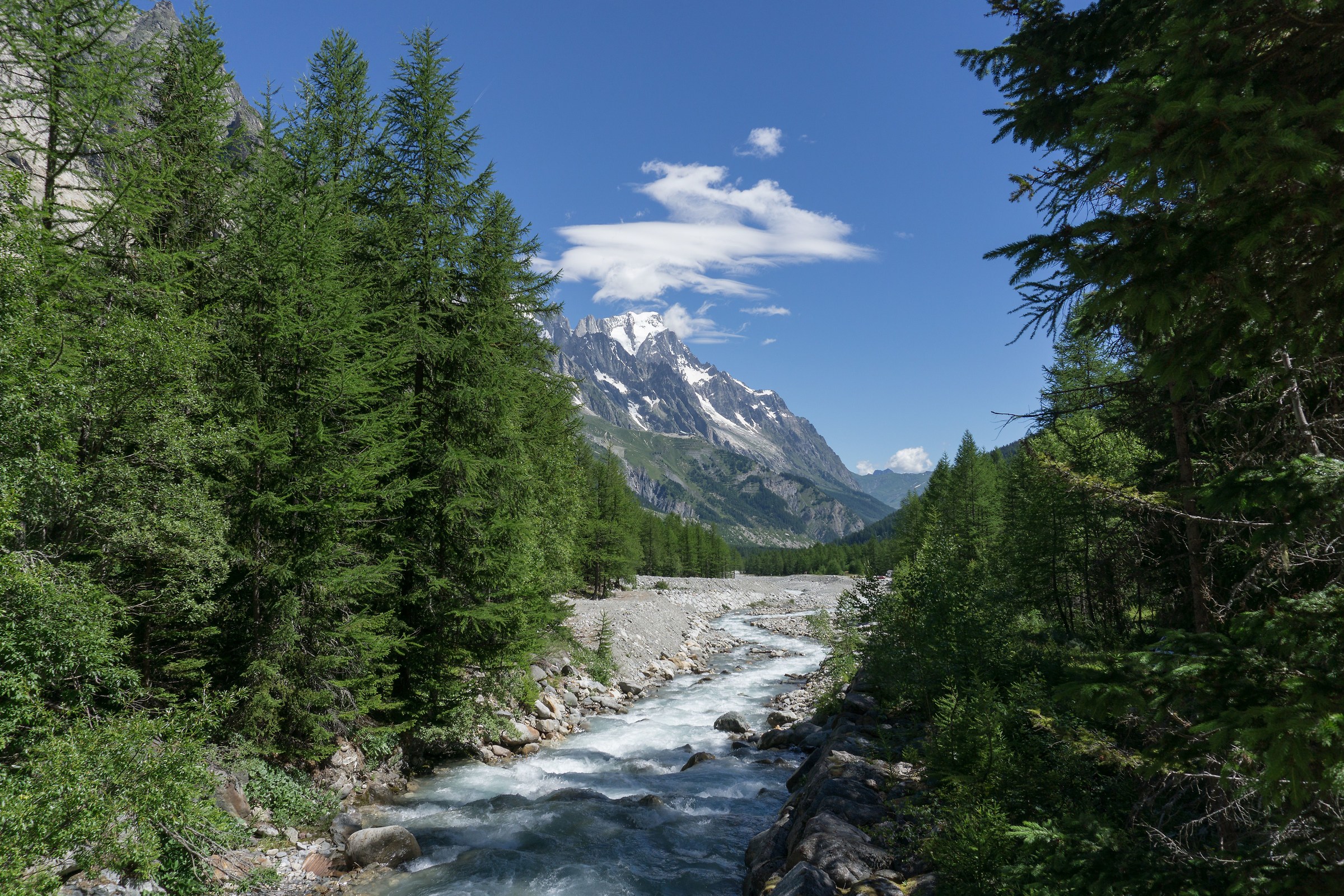 Massiccio del Monte Bianco visto dalla Val Veny - 1