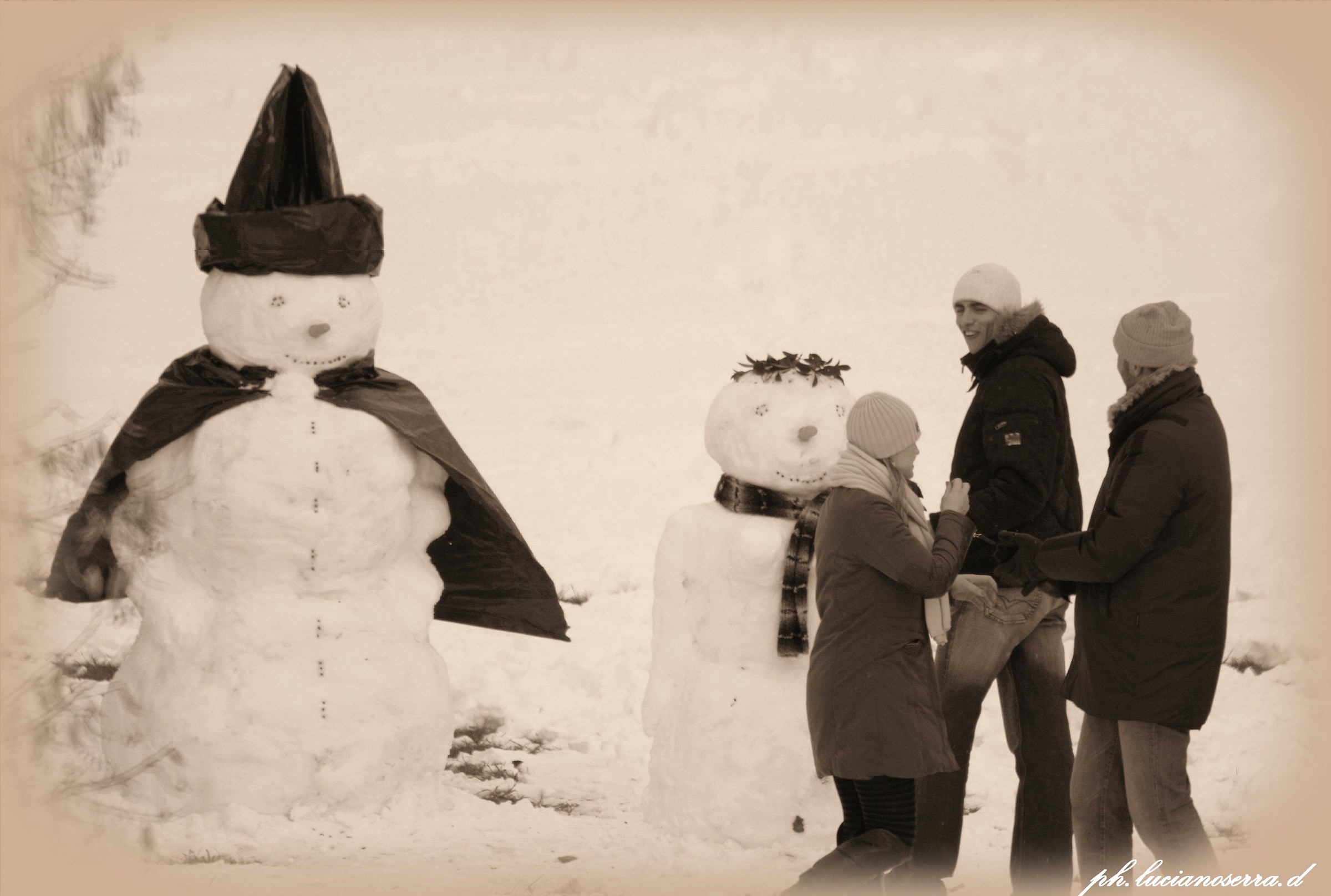 Pupazzi di neve... giganti...