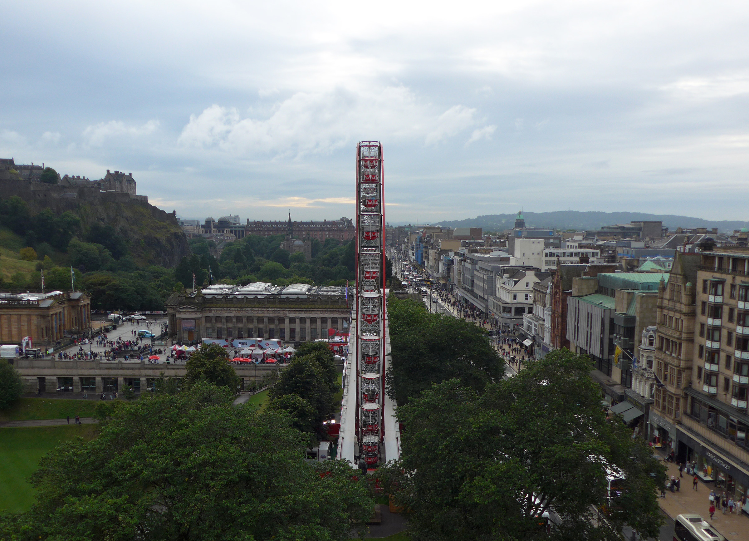 Ferris wheel in Edinburgh