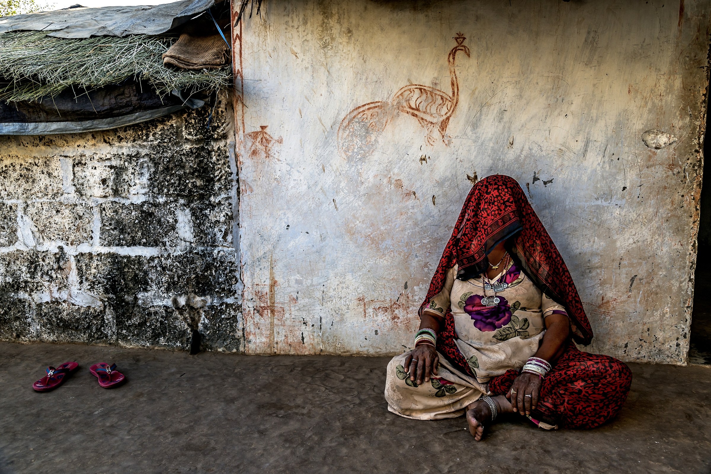 Rajasthan 2017 - In un cortile in campagna