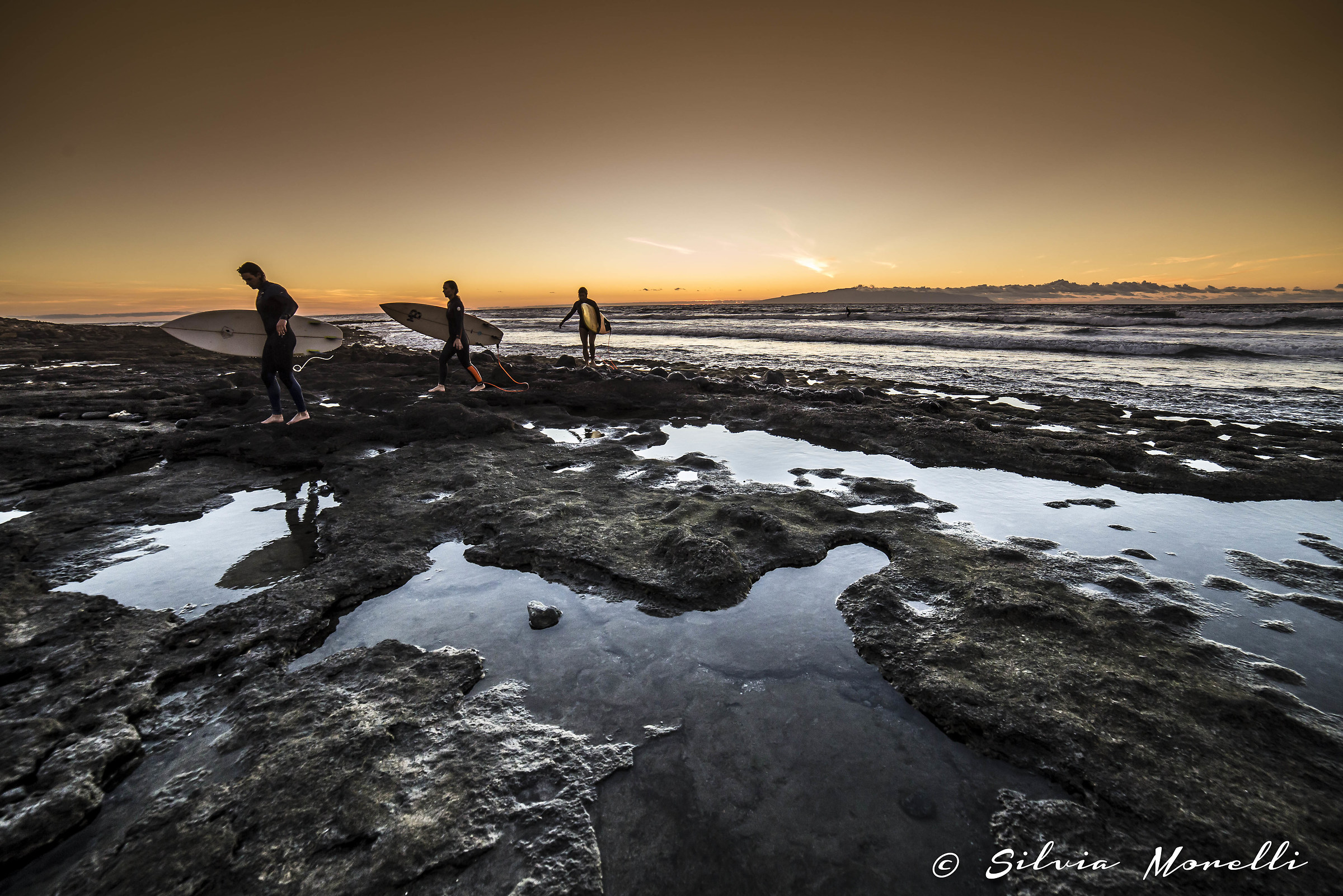 Sunset in Playa de las Americas.