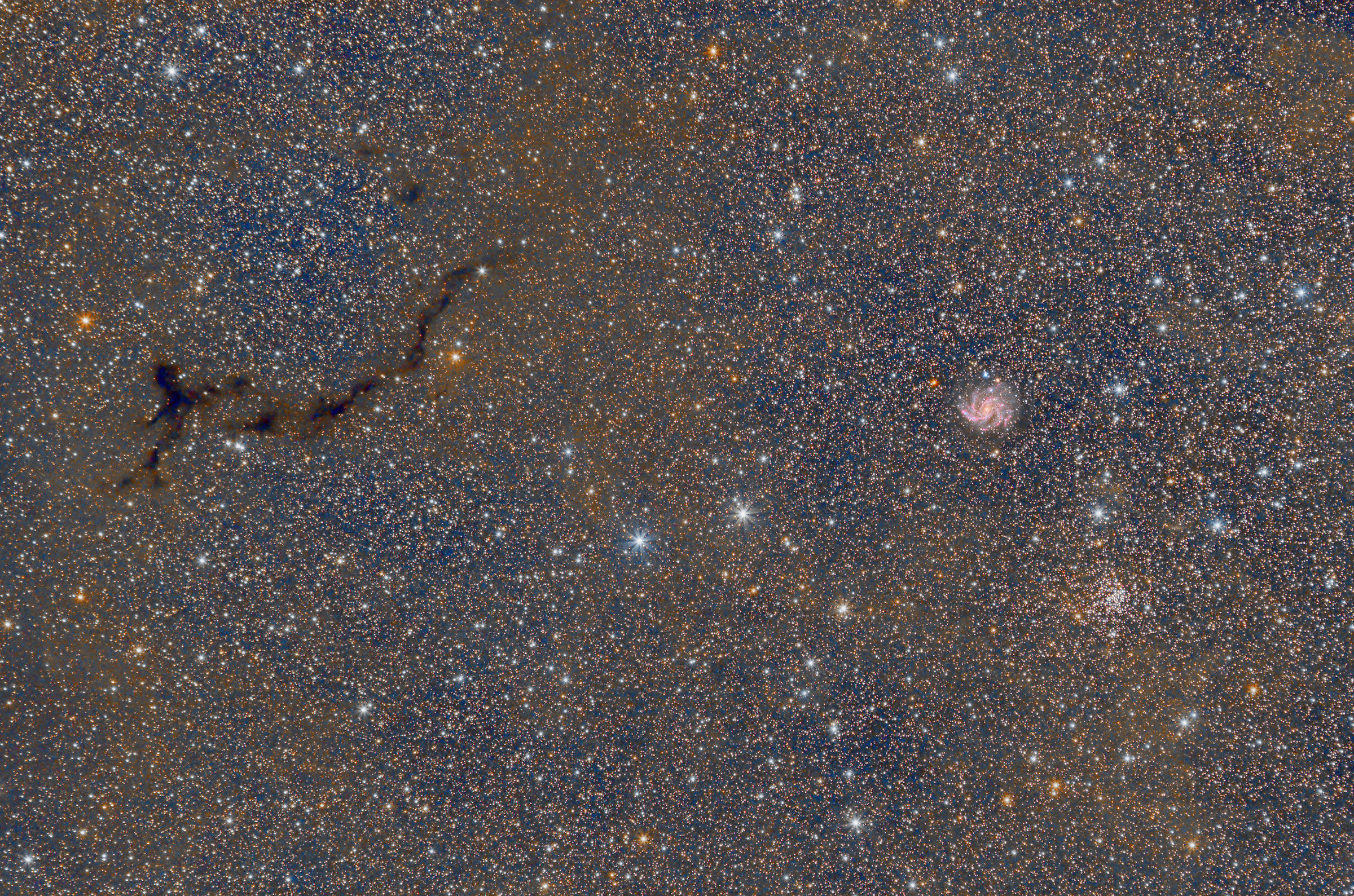 The little man who runs away from the fireworks ... b150-ng