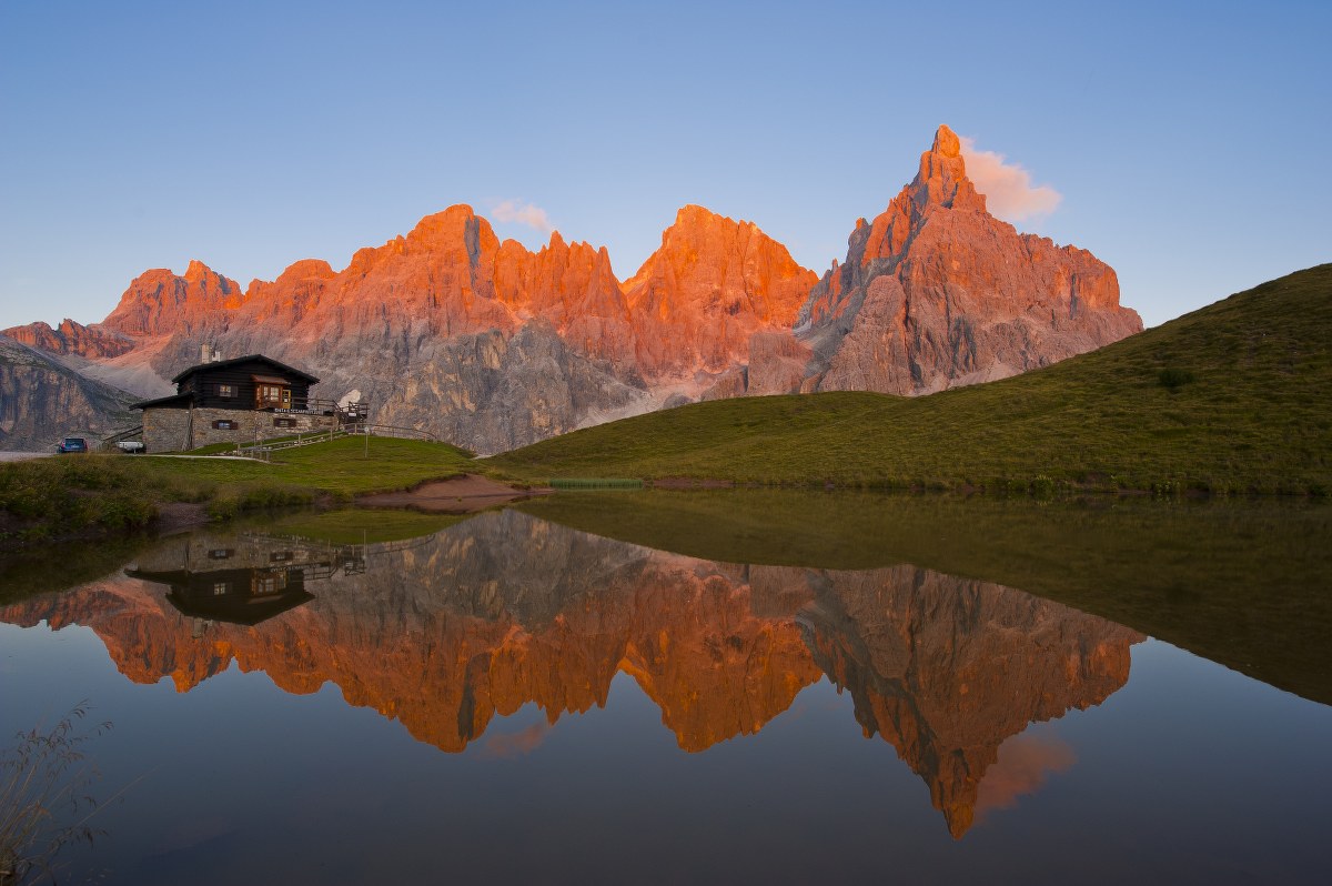 Tramonto alla Baita Segantini