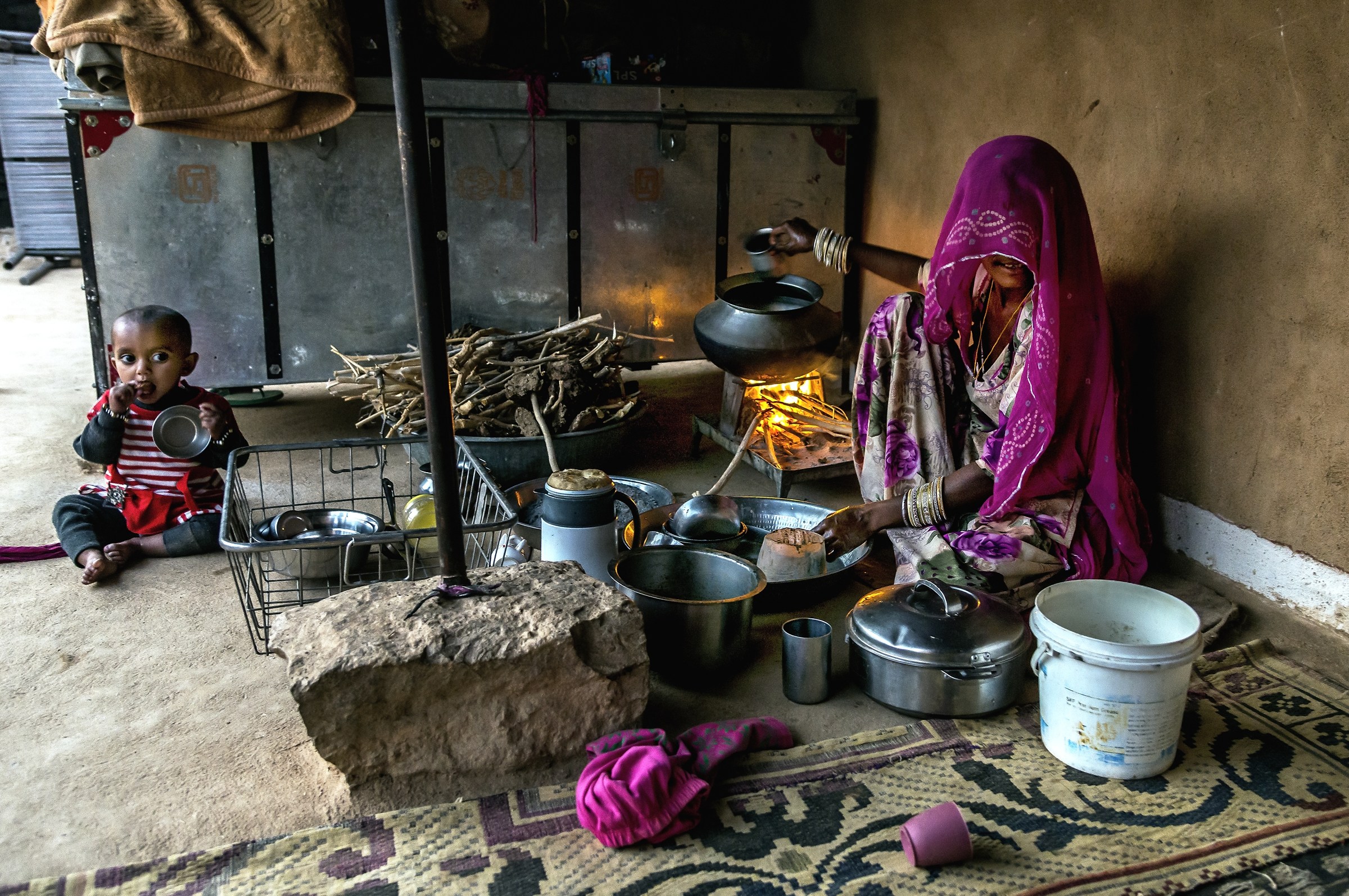 Rajasthan 2017 - In un cortile