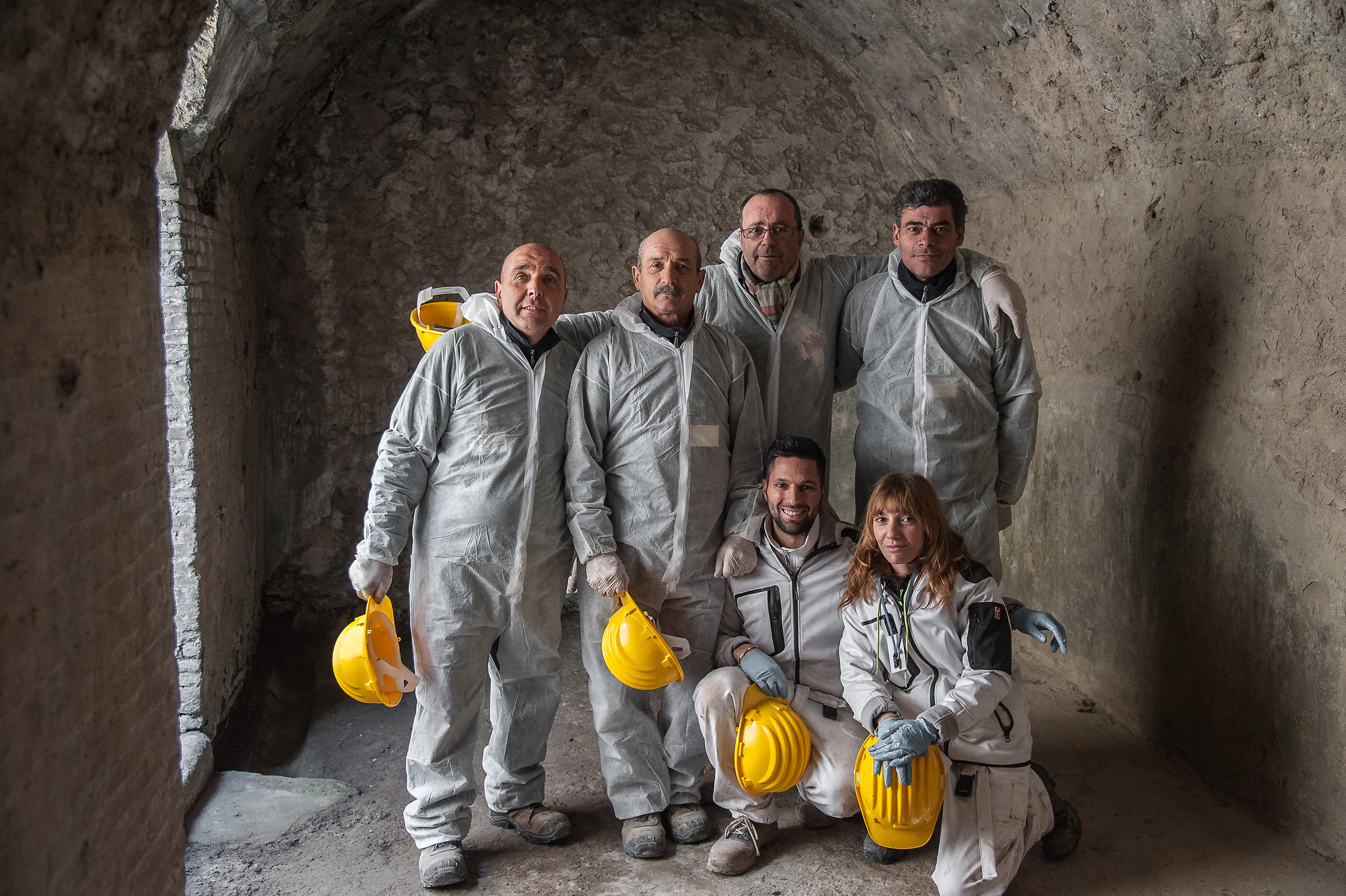 Team of workers and restorers 2