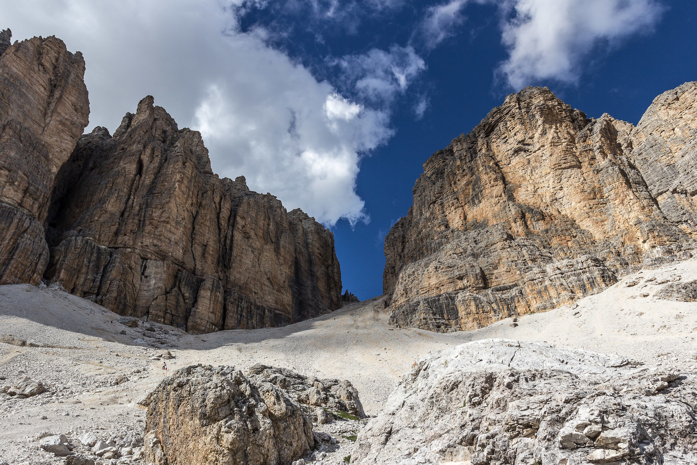 And down from Sass Pordoi