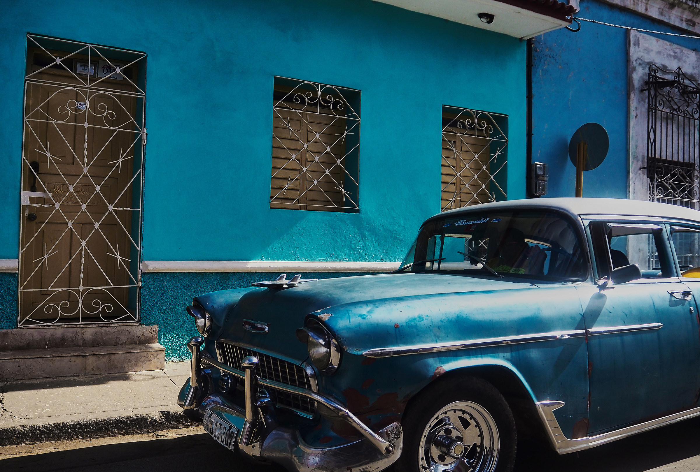 Blue Chevrolet in Trinidad