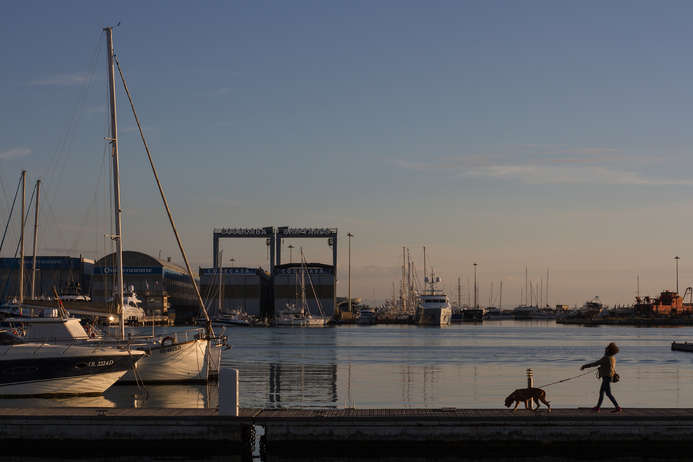 strolling on the pier