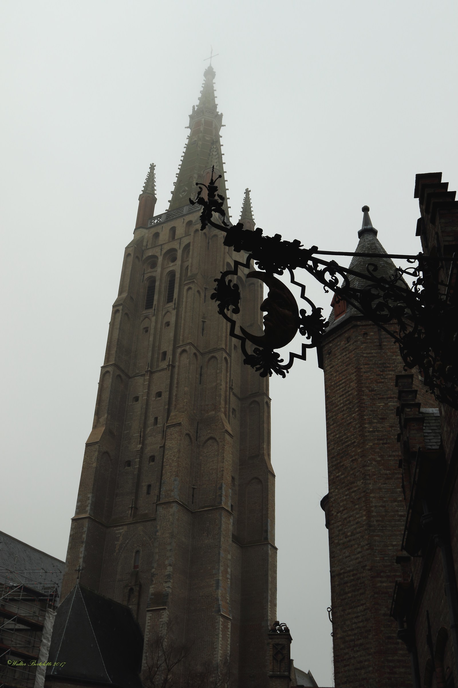 Bruges in the fog