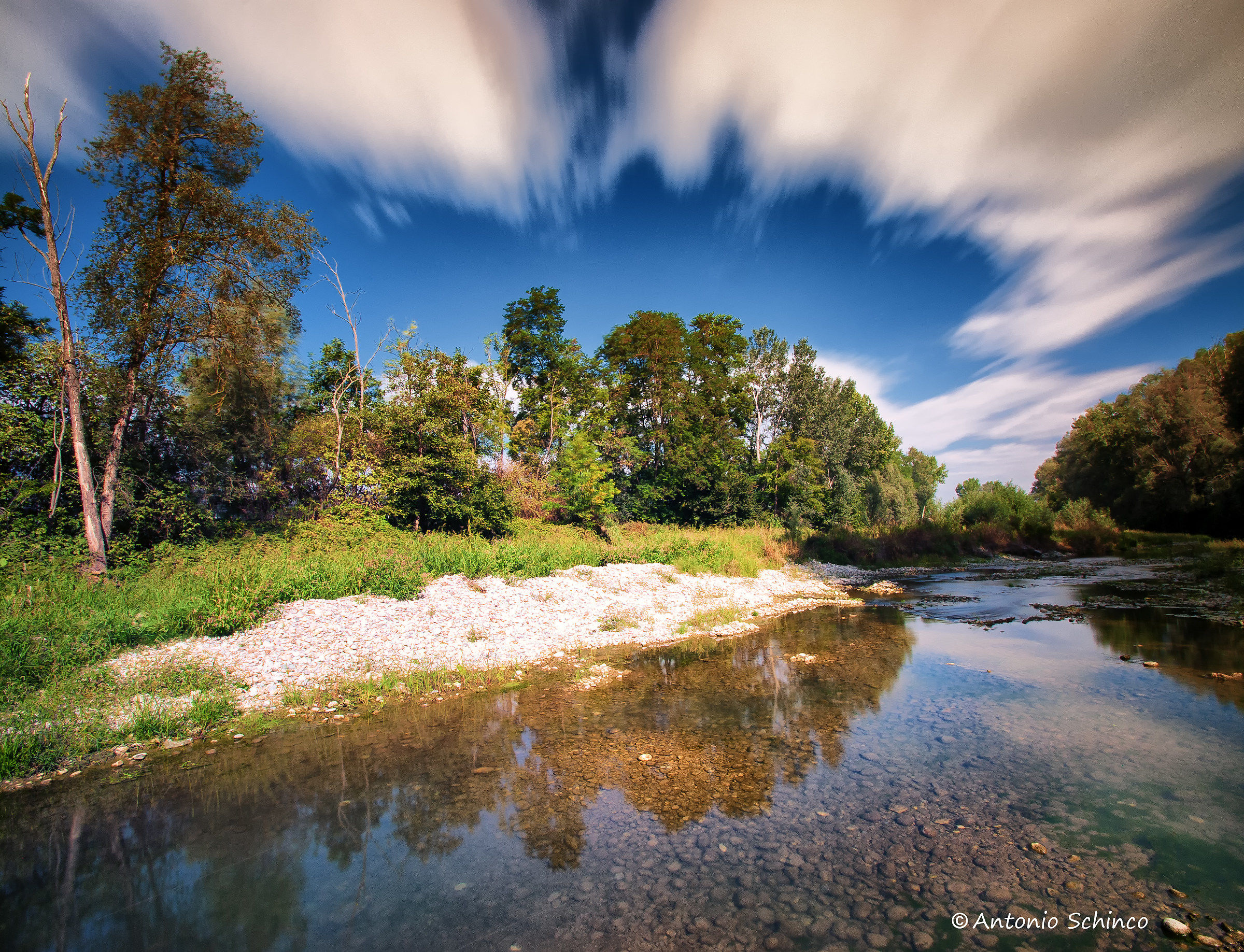 Clouds In The Long Dailight Exposure