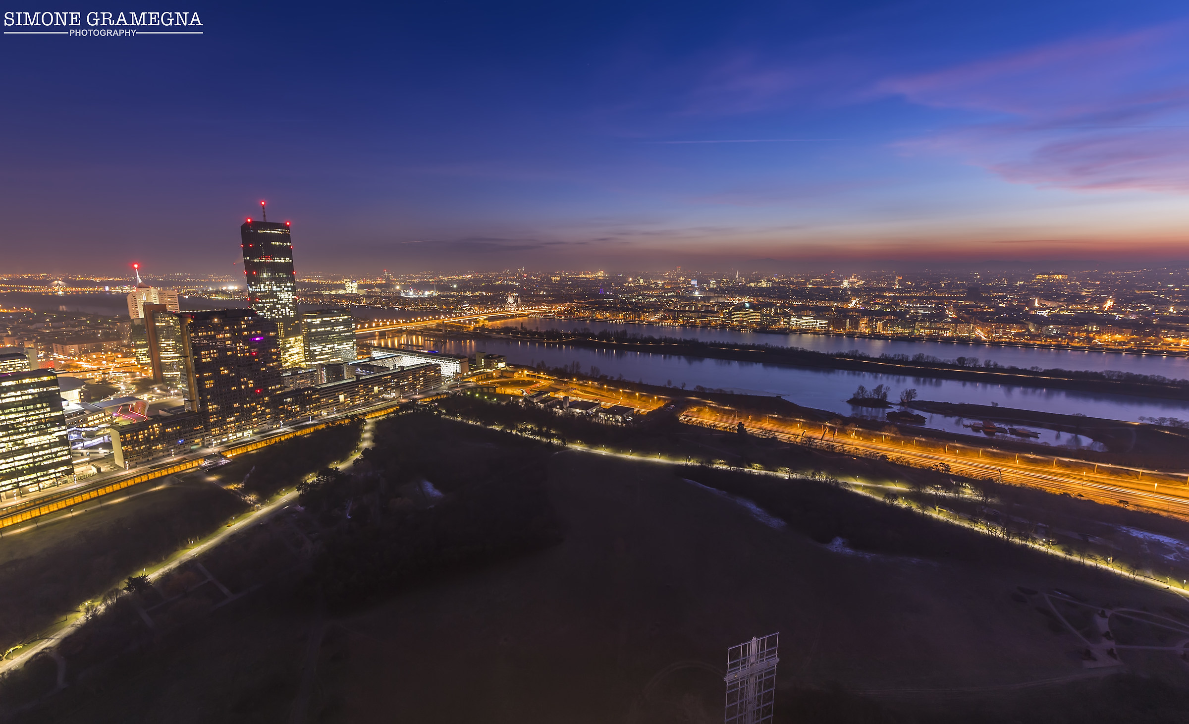 View from the Donauturum Tower