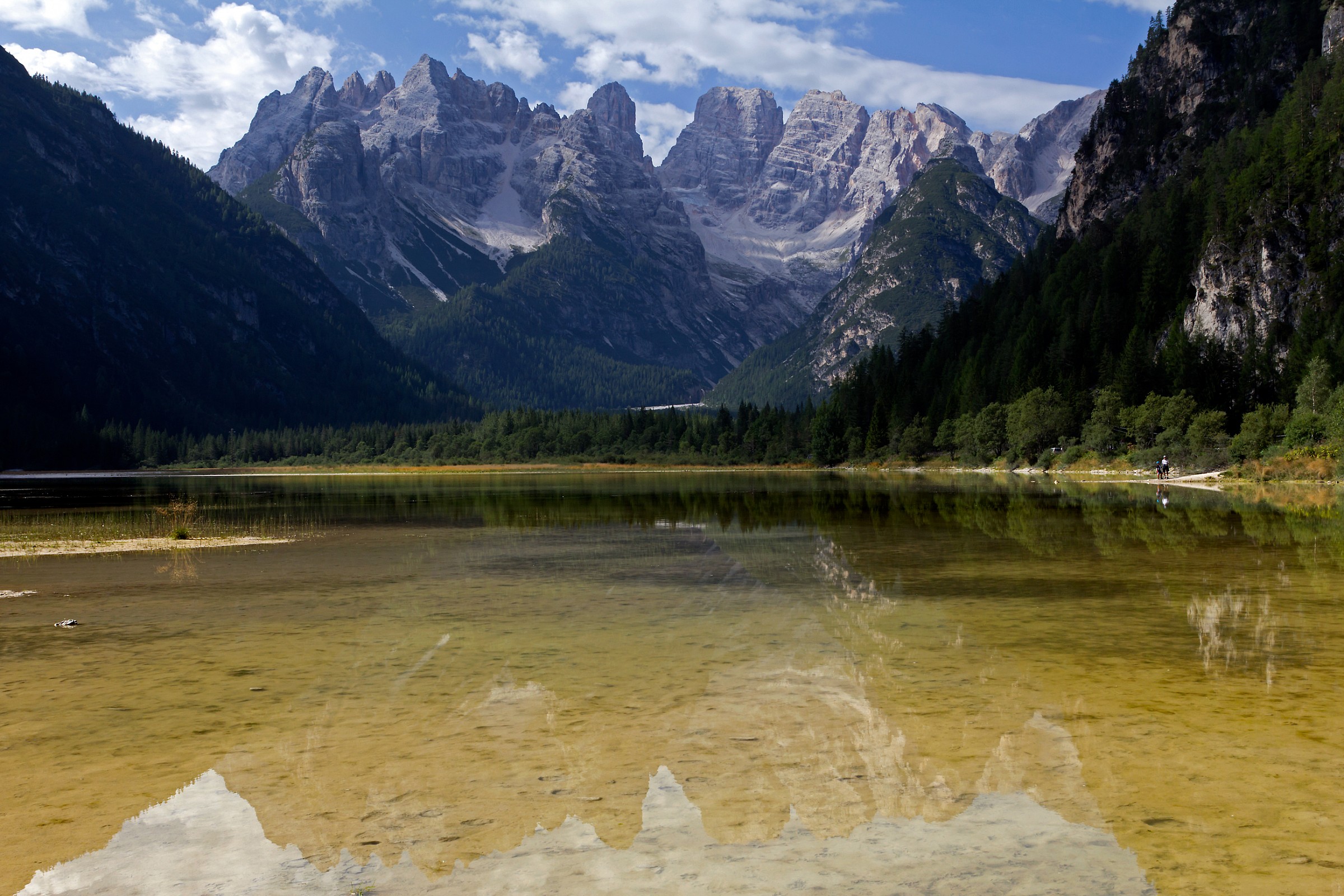 Lake Landro and Monte Cristallo