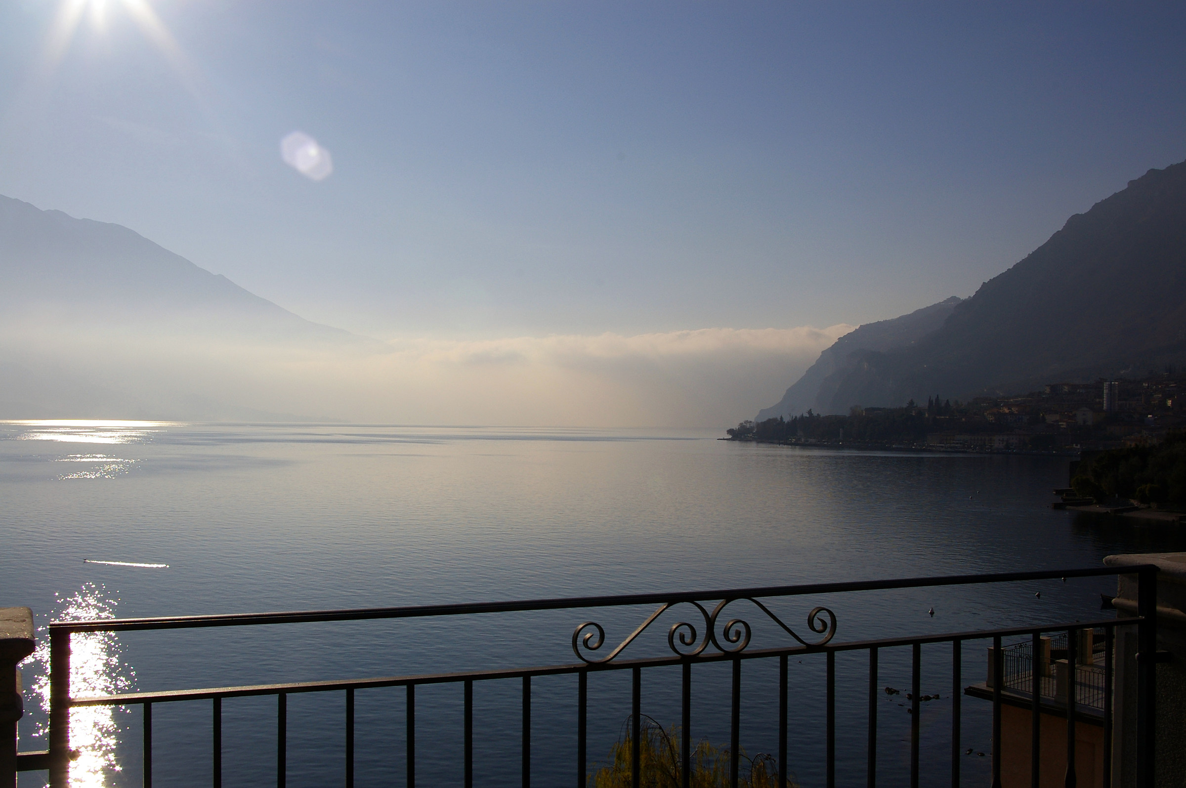 terrace overlooking the lake