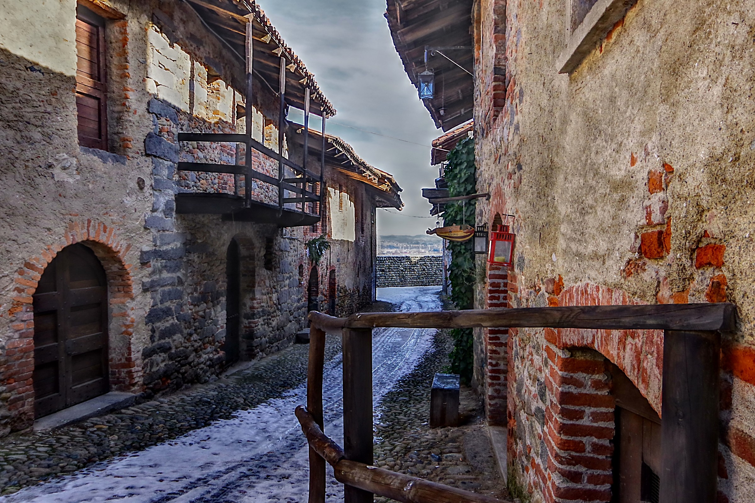 Among the ancient walls