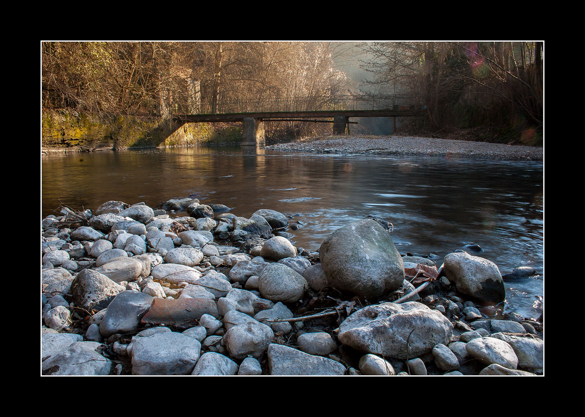 old bridge over the River Lambro