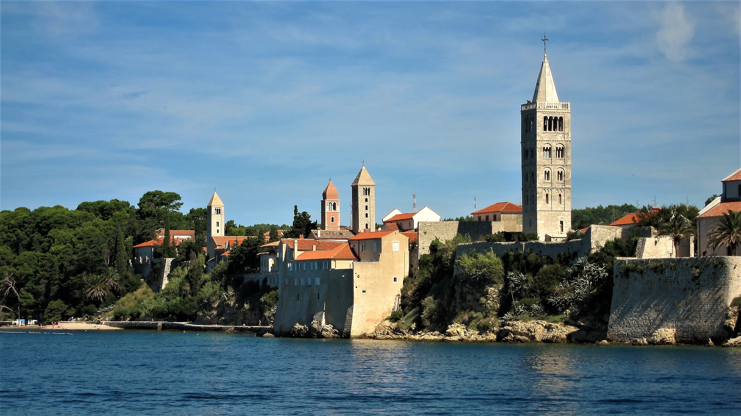4 bell towers in a row