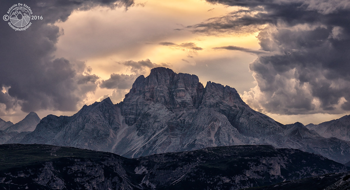 Croda Rossa golden twilight