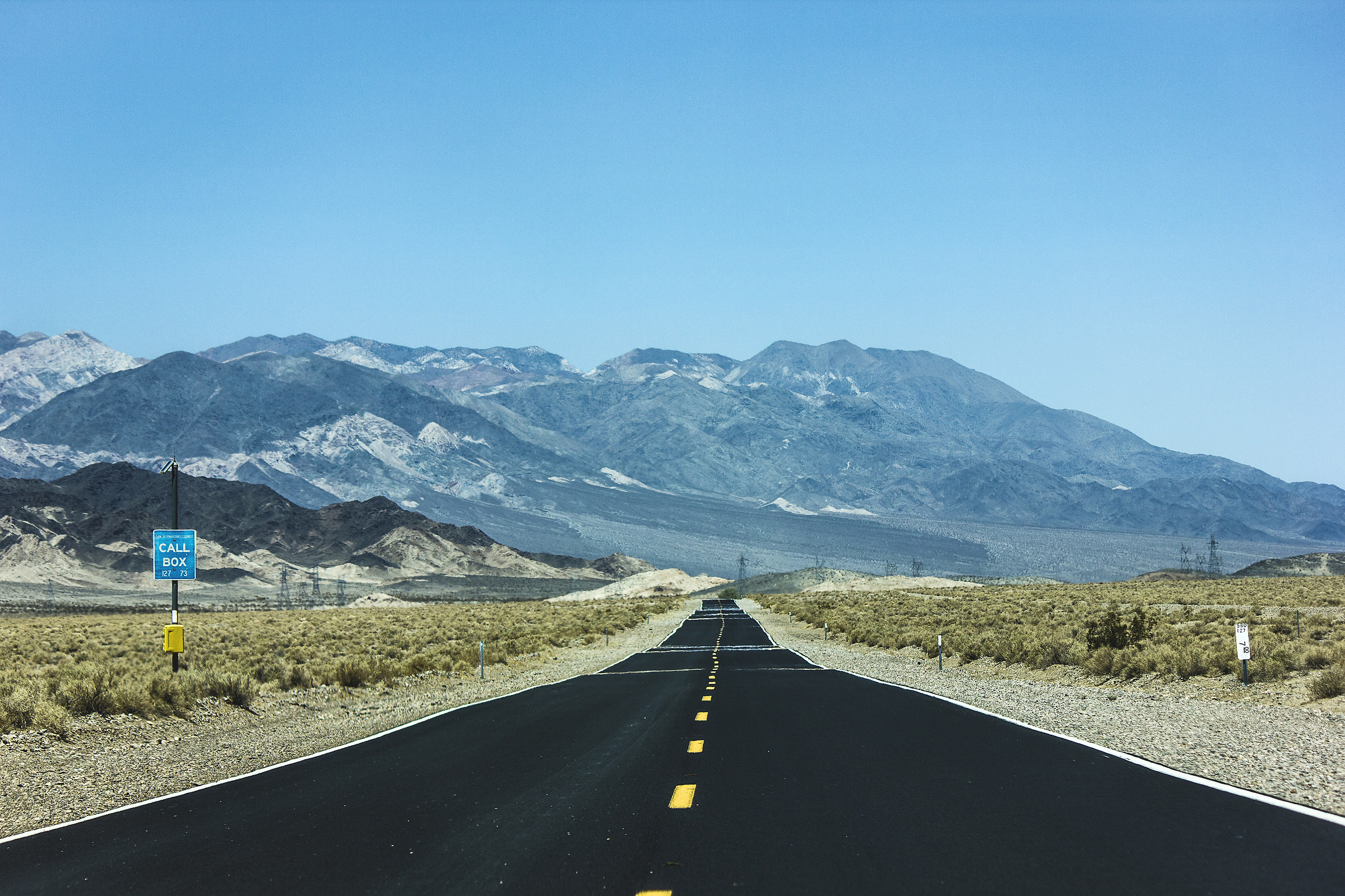 The long way to the Death Valley.