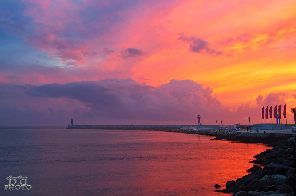 Sunset at Foz do Douro