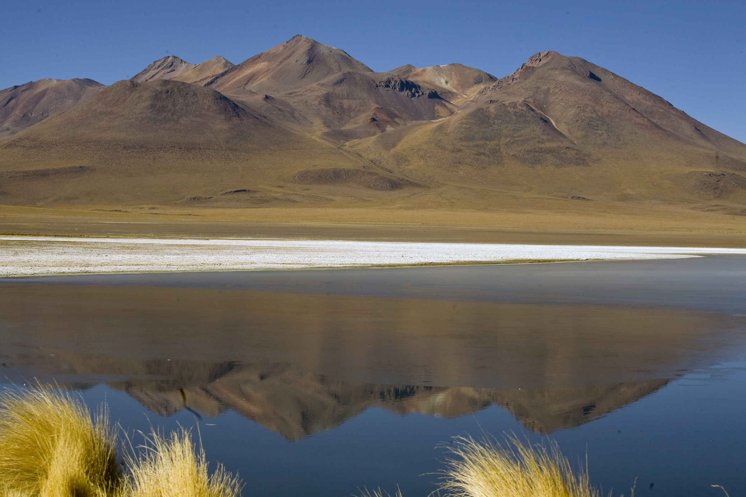 Lake on the Bolivian Andes
