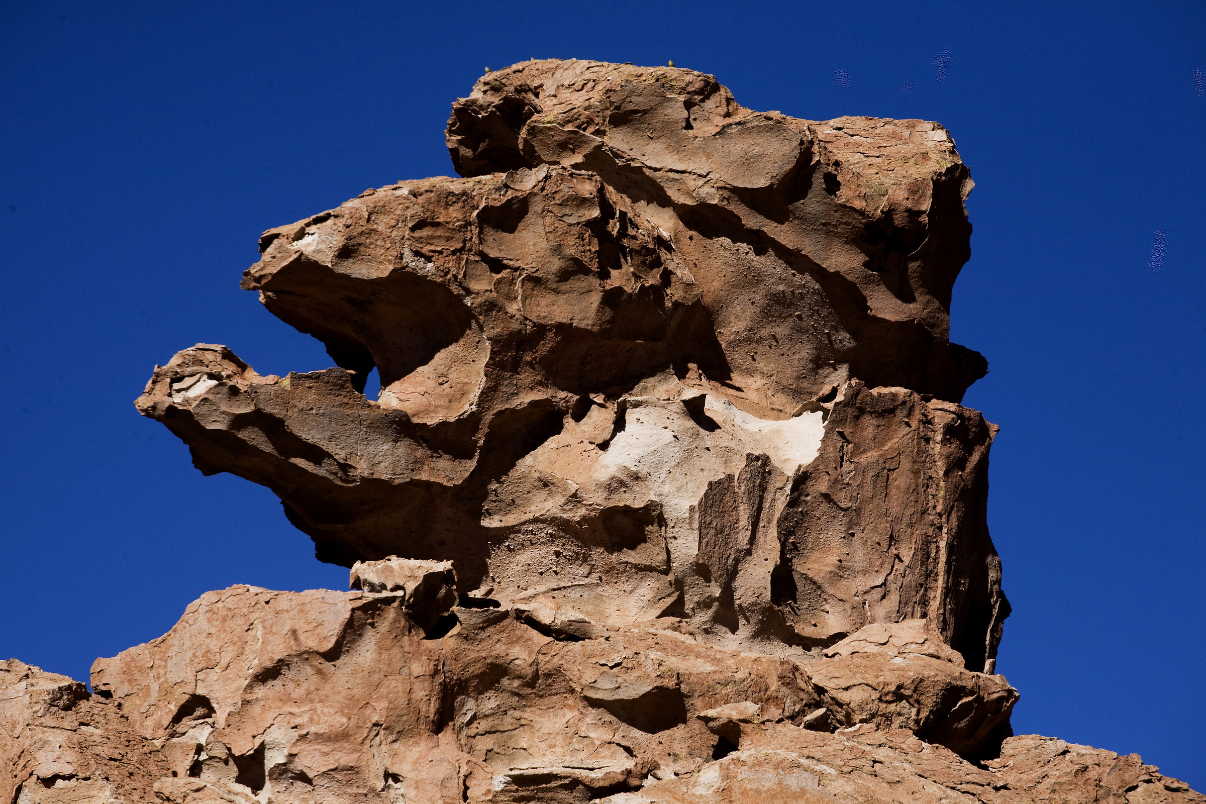 Strange rock formation on the Bolivian Andes