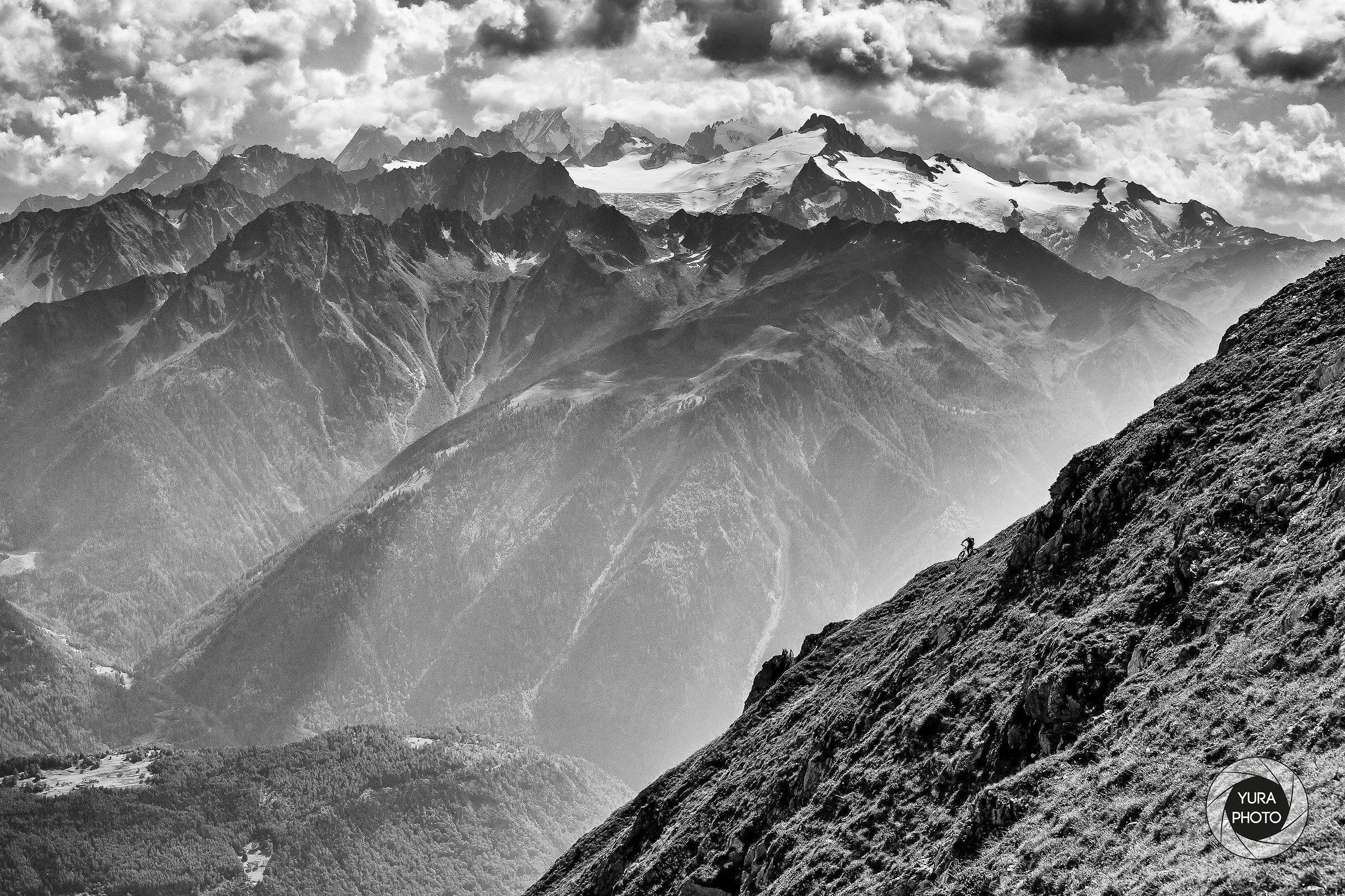 Piccolo biker in grande montagna!