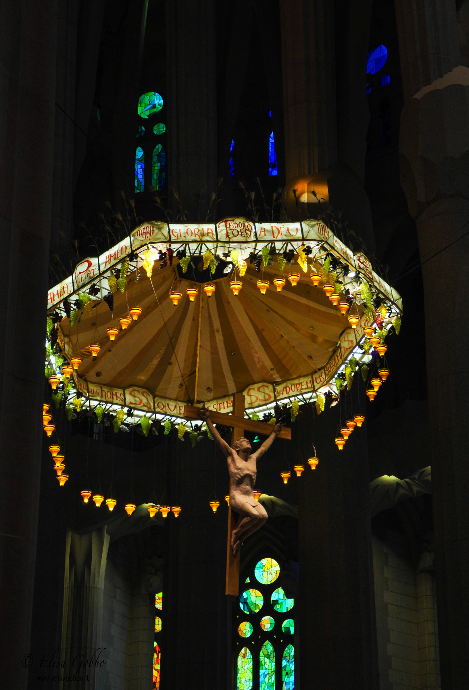 magical lights ... Sagrada Familia