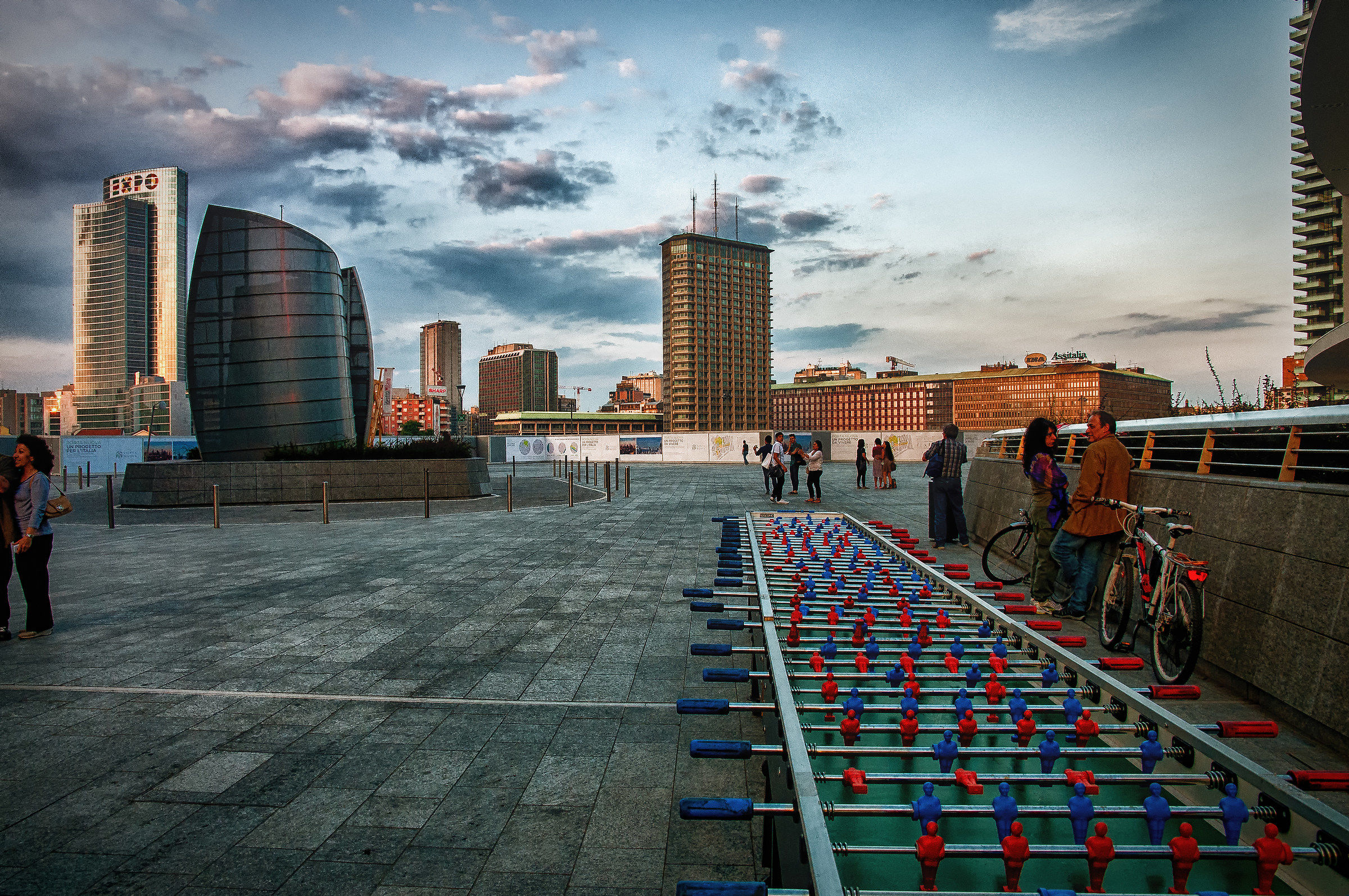 Piazza Gae Aulenti Milan Italy