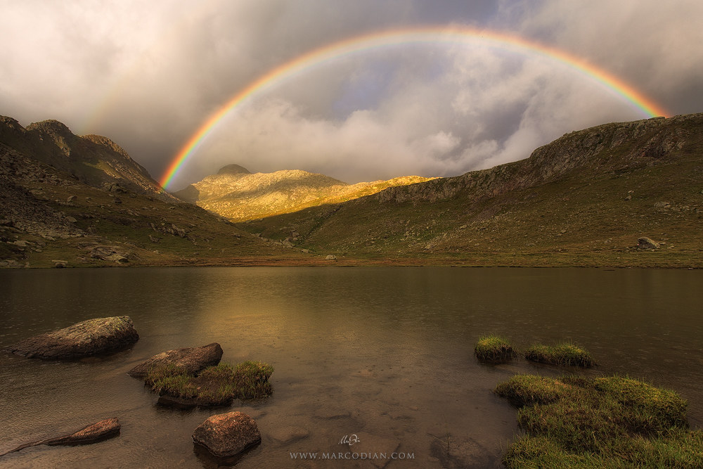 Rainbow Over The Lake