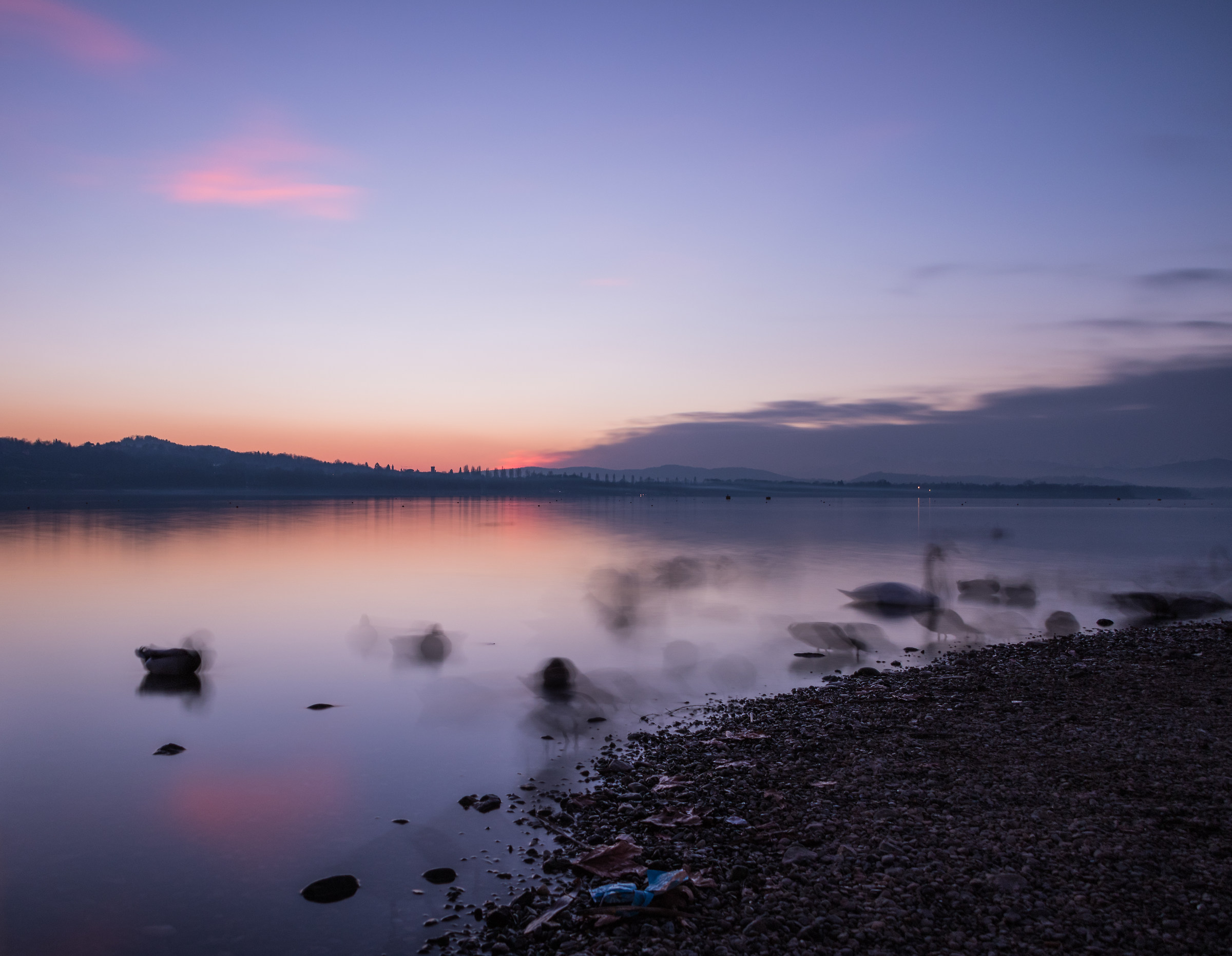 Shadows of Lake Varese