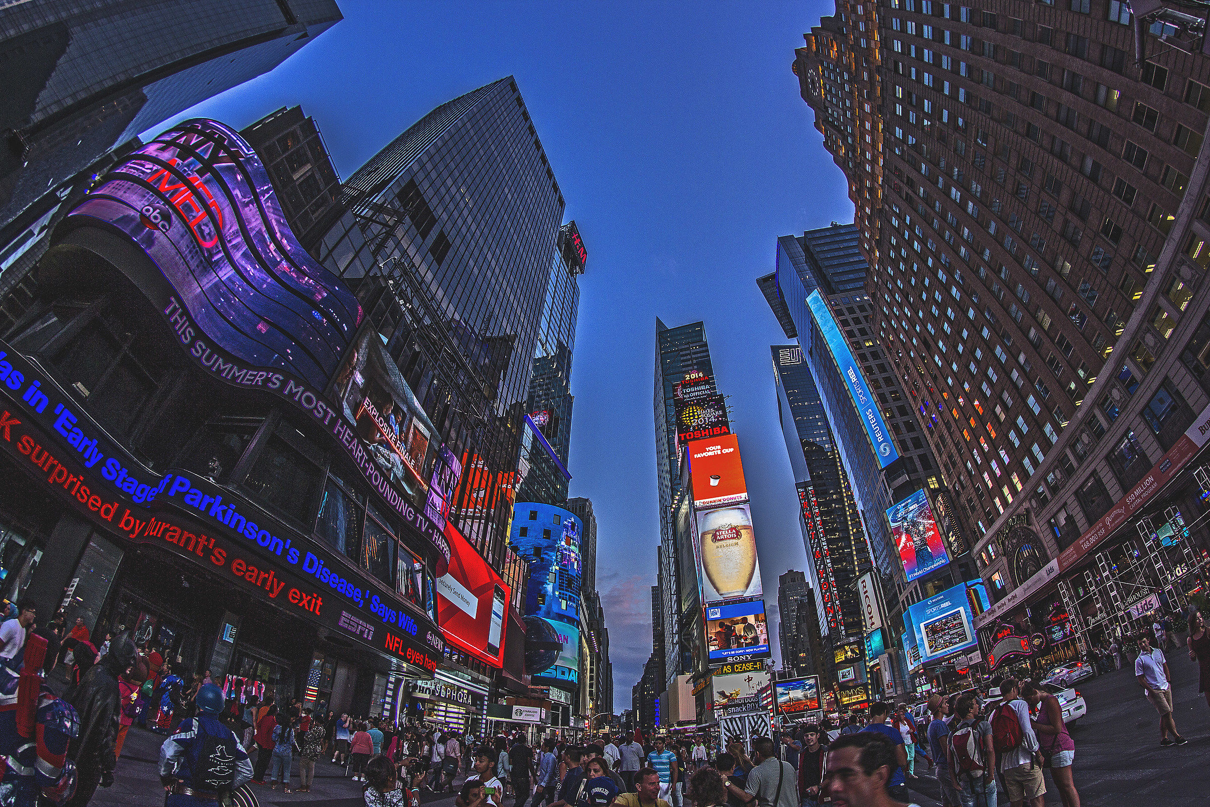 Just ordinary chaos in Times Square.