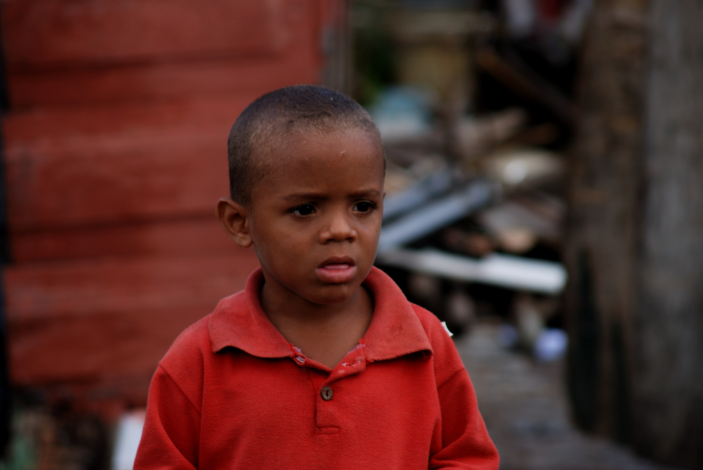 Child in the favelas