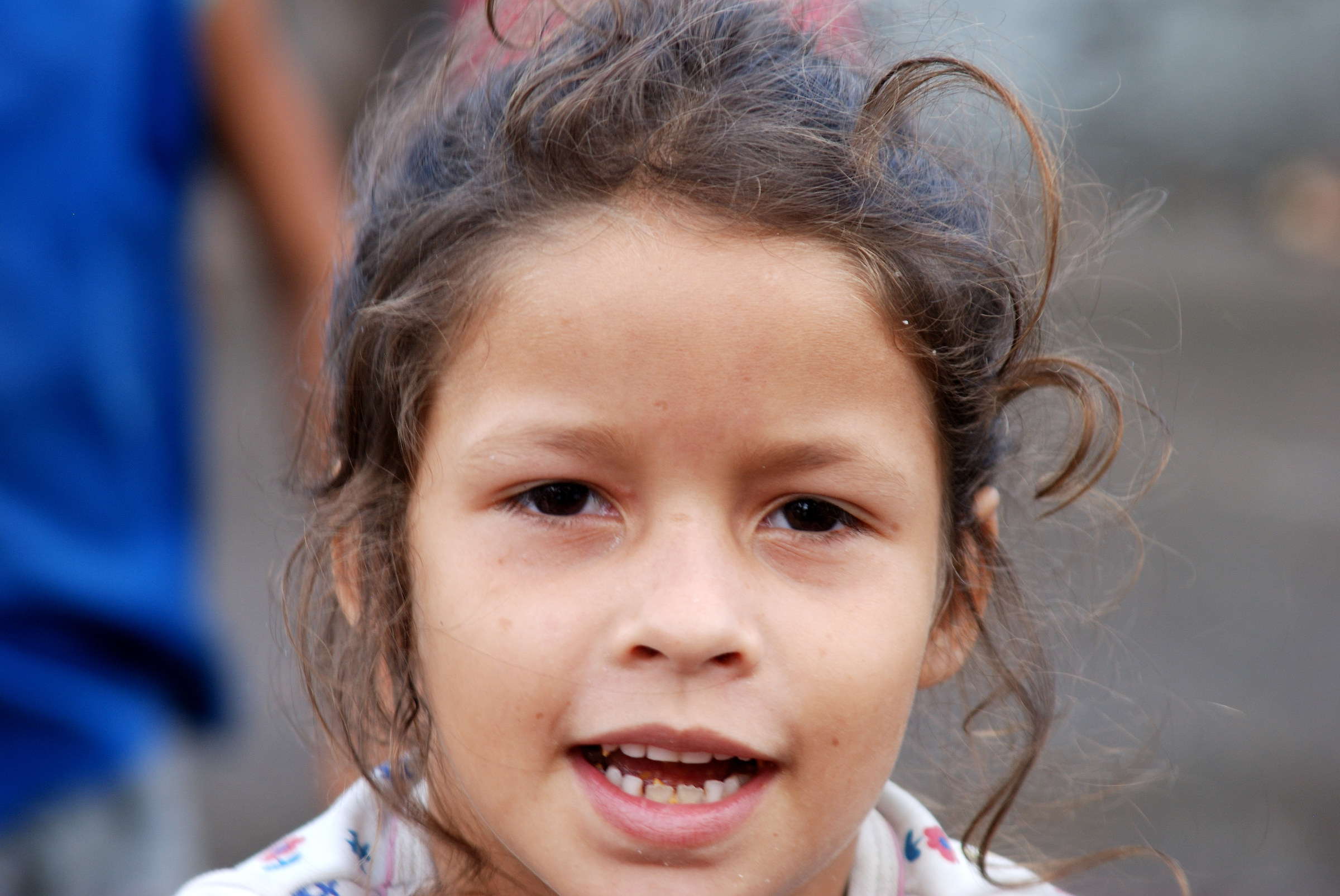 little girl in the favelas
